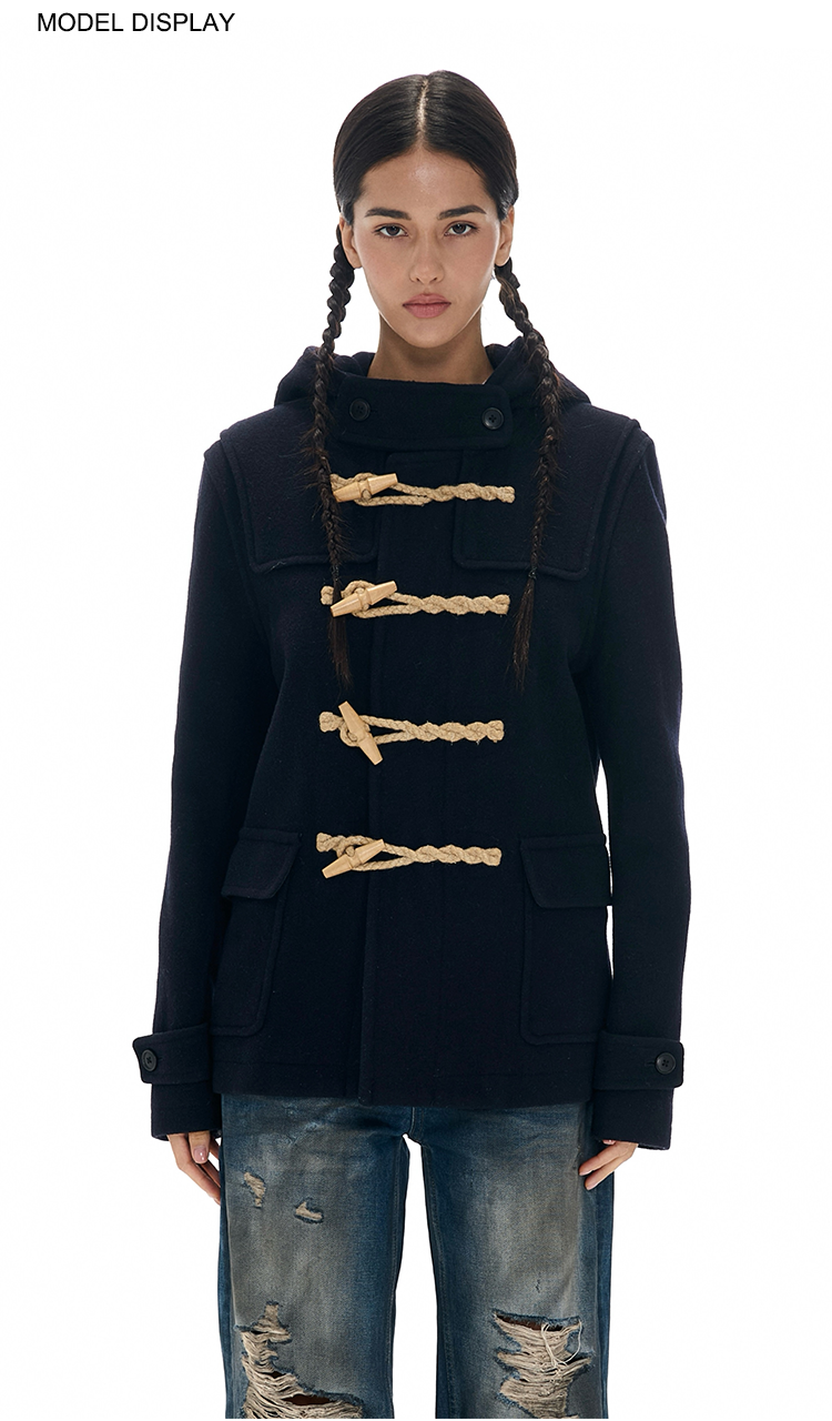 Two Little Guys Horned Hooded Padded Jackets
