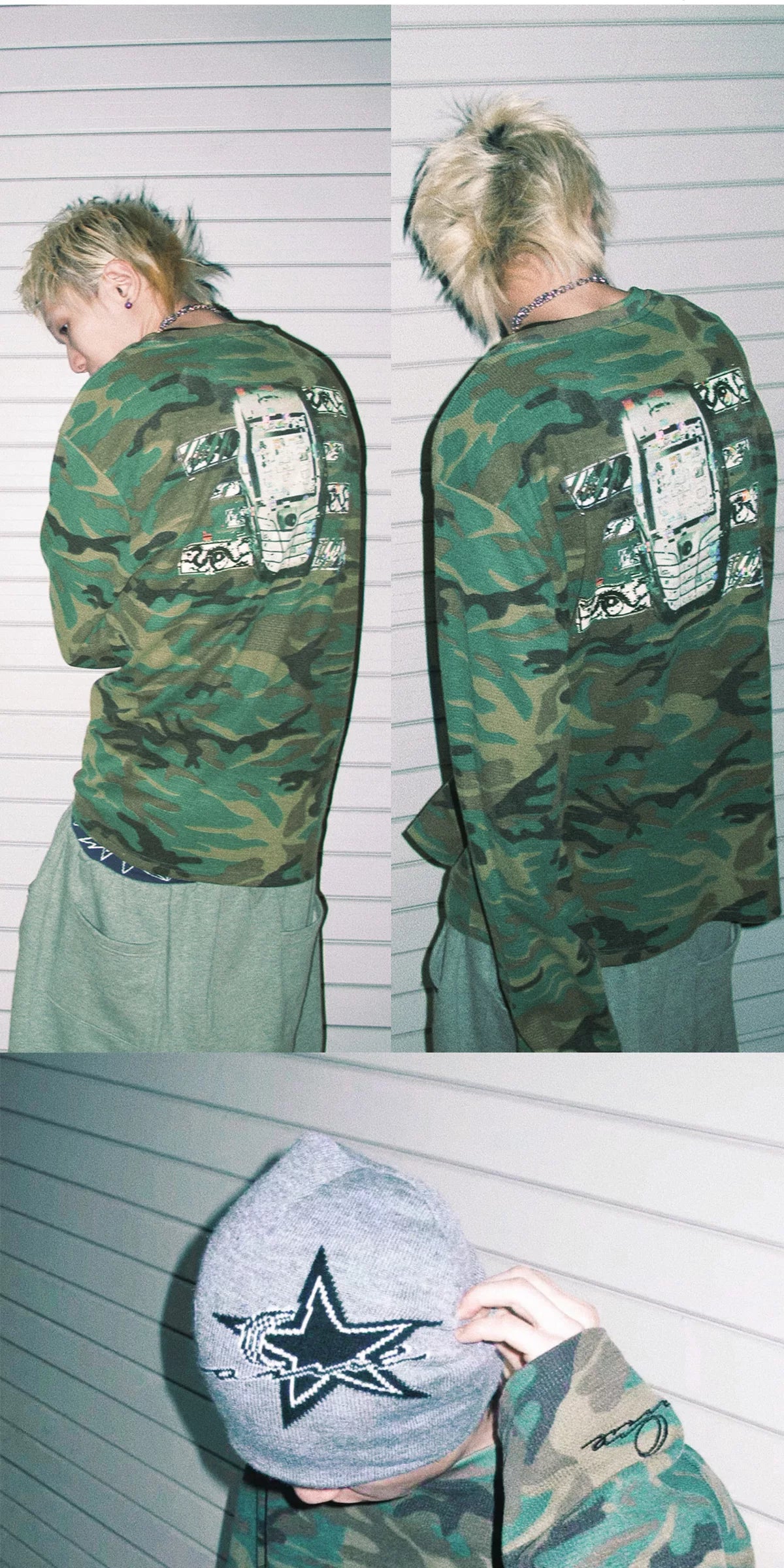 Gameone Camo Waffle Base Long Sleeve