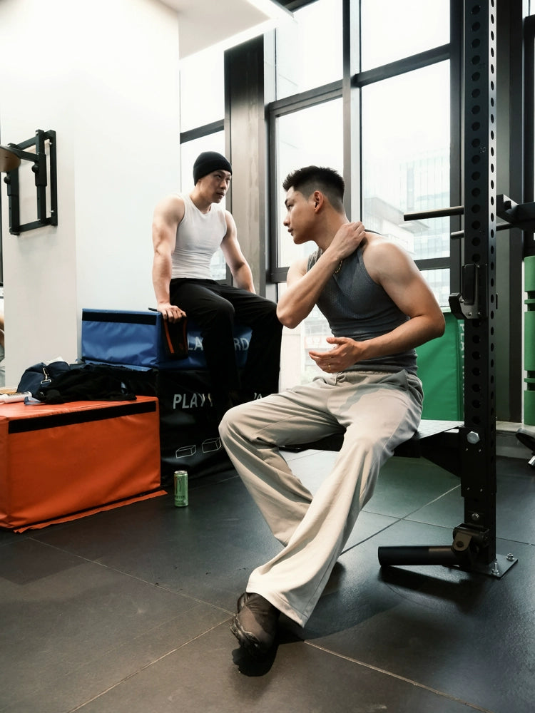 GTAL Cool Breathable Sports Drawstring Straight Sweatpants