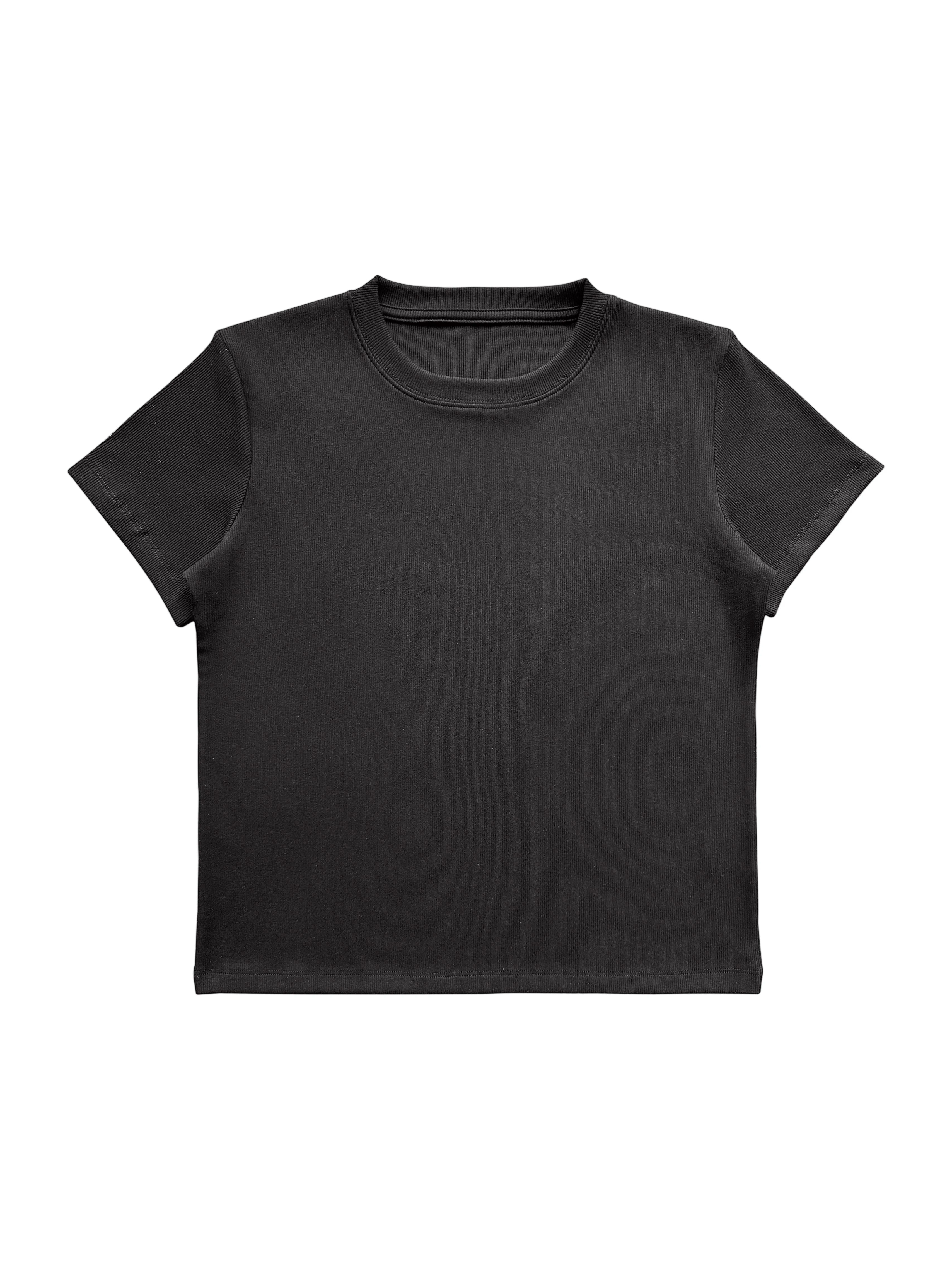 YGN098 Crew Neck Slim Elastic Tee