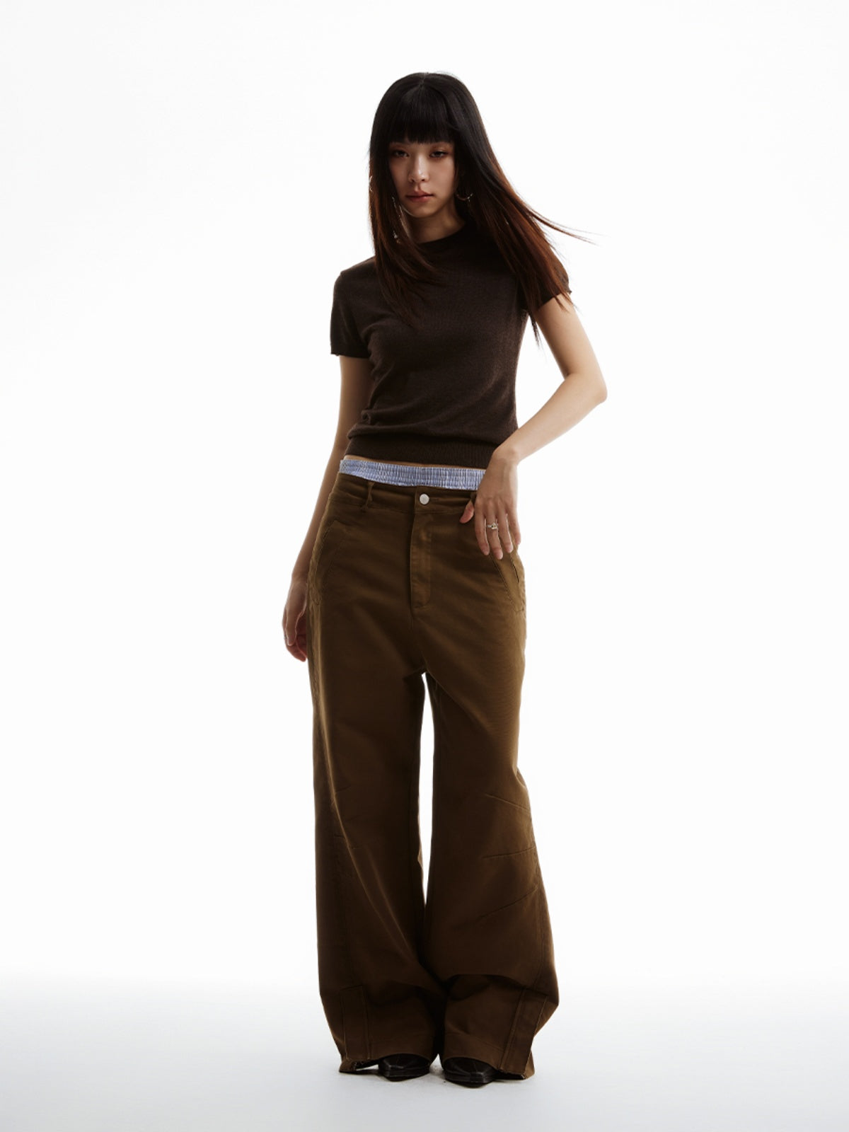FUNKYFUN Thin Wool Knitted Tee