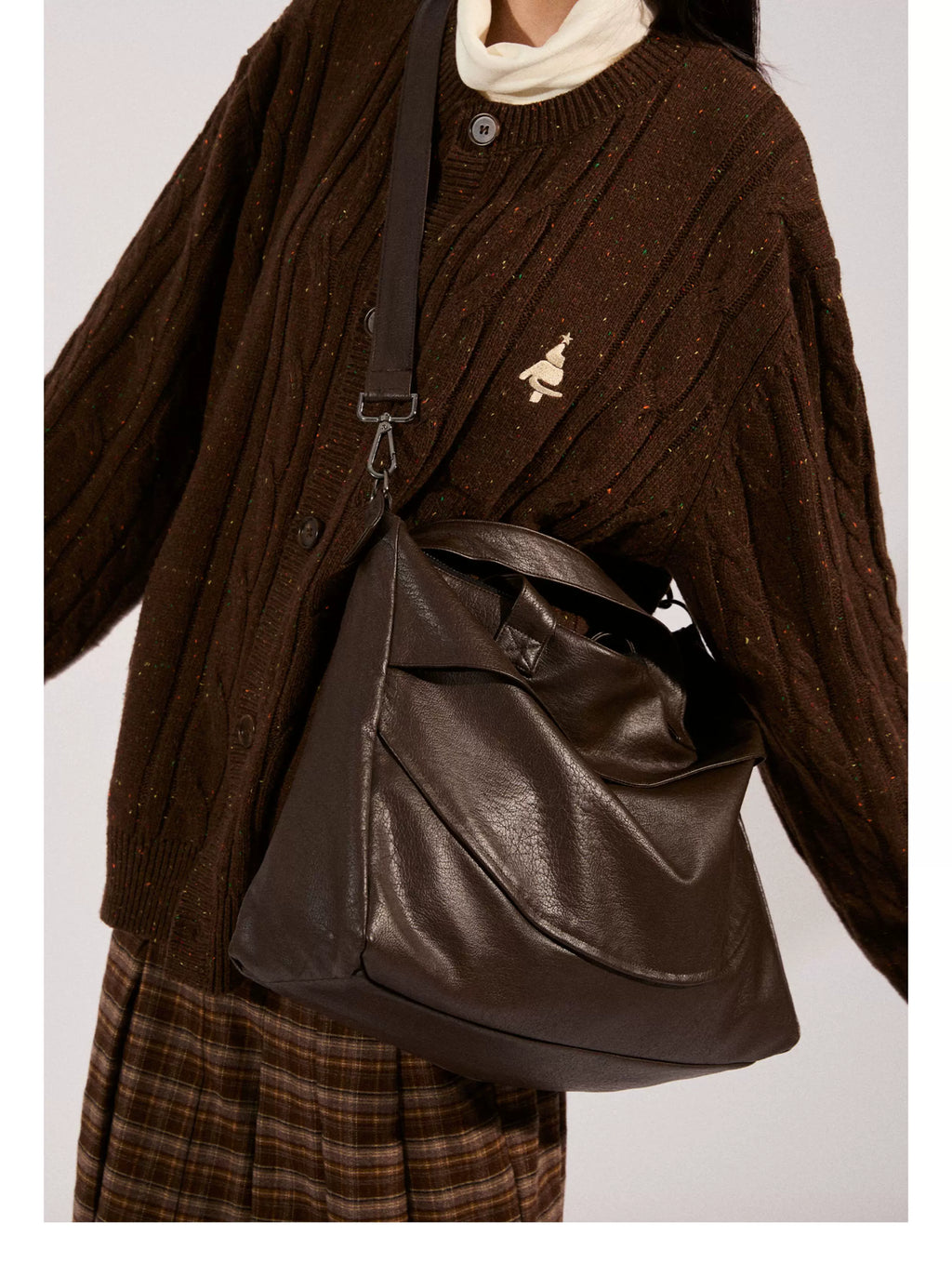 LR MADE Matte Crossbody Shoulder Bag