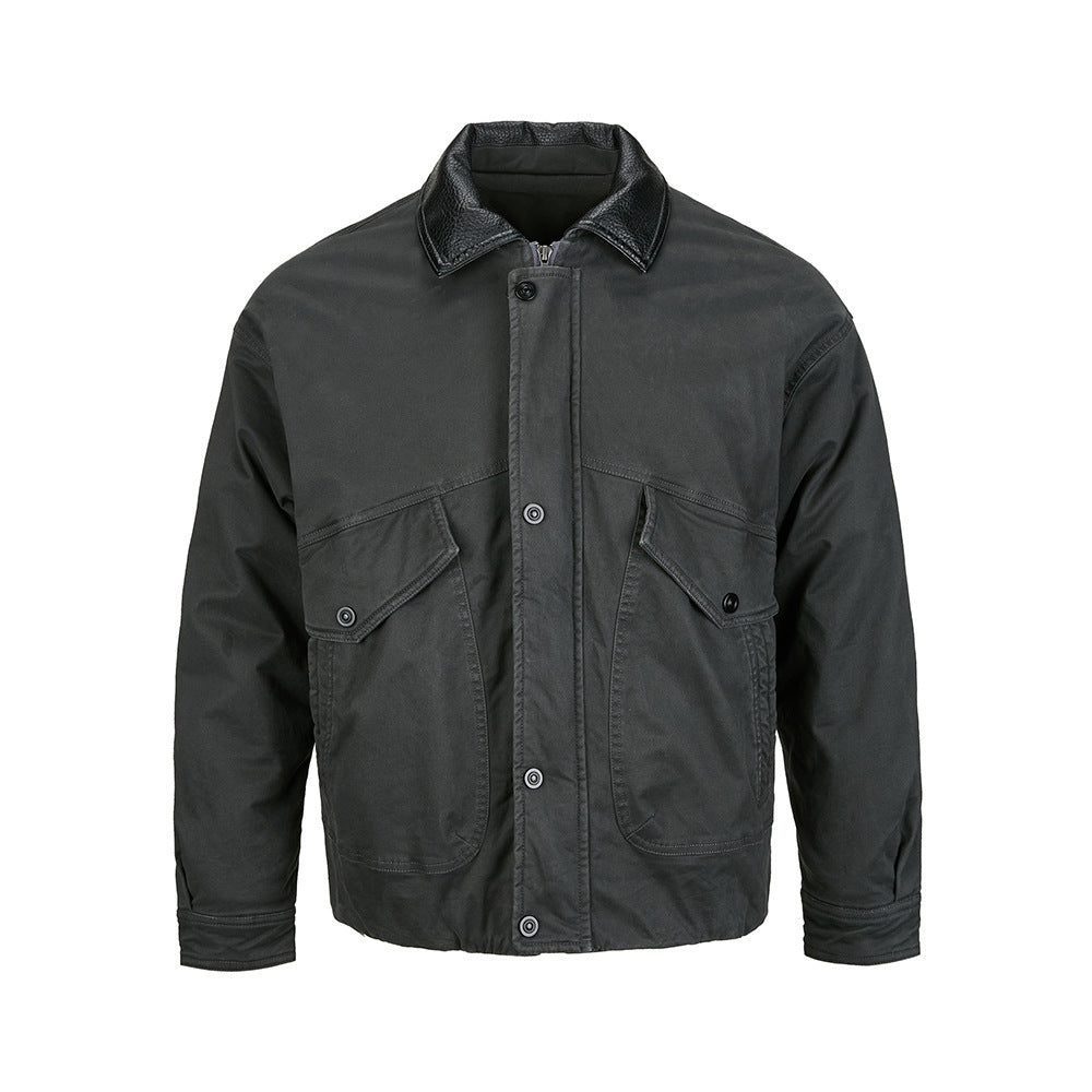 MADEEXTREME Retro Workwear Lapel Warm Jacket