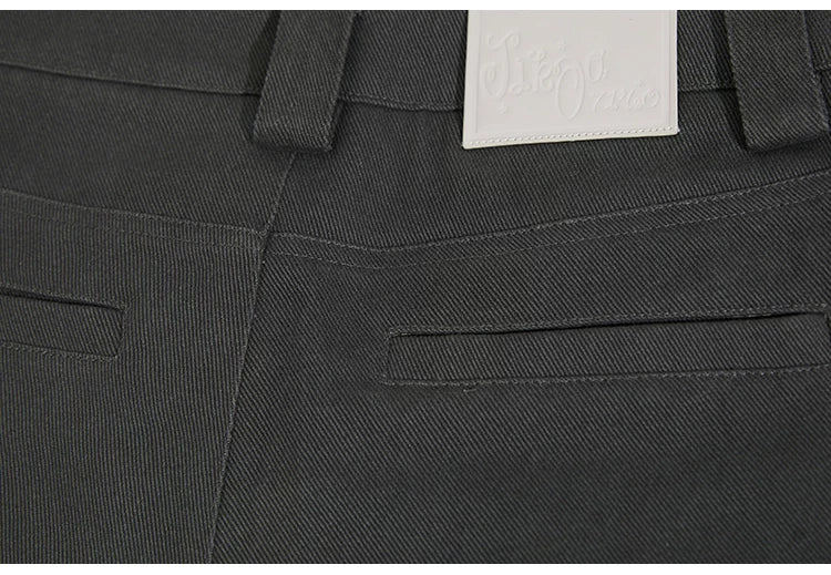 JIKOO Contrasting Splicing Striped Pants