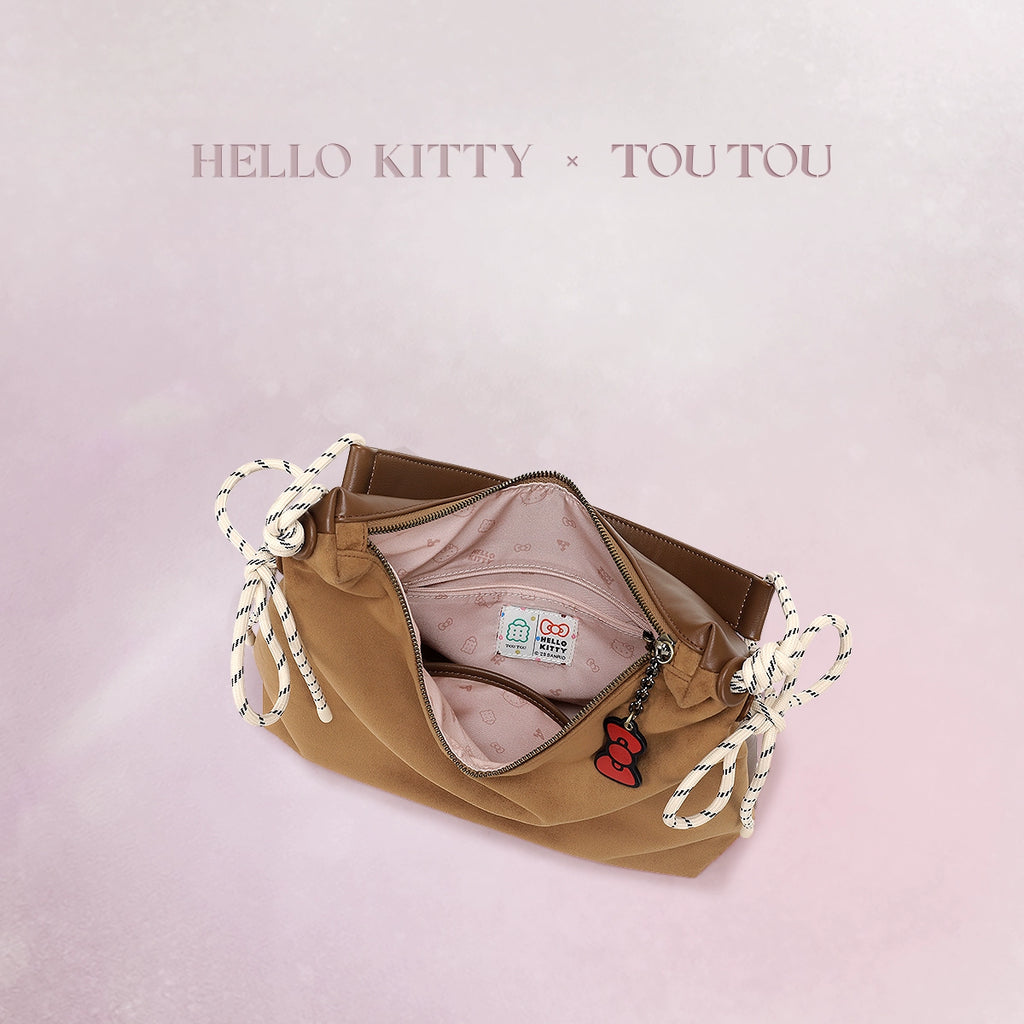 TOUTOU Hellokitty Suede Shoulder Armpit Bag