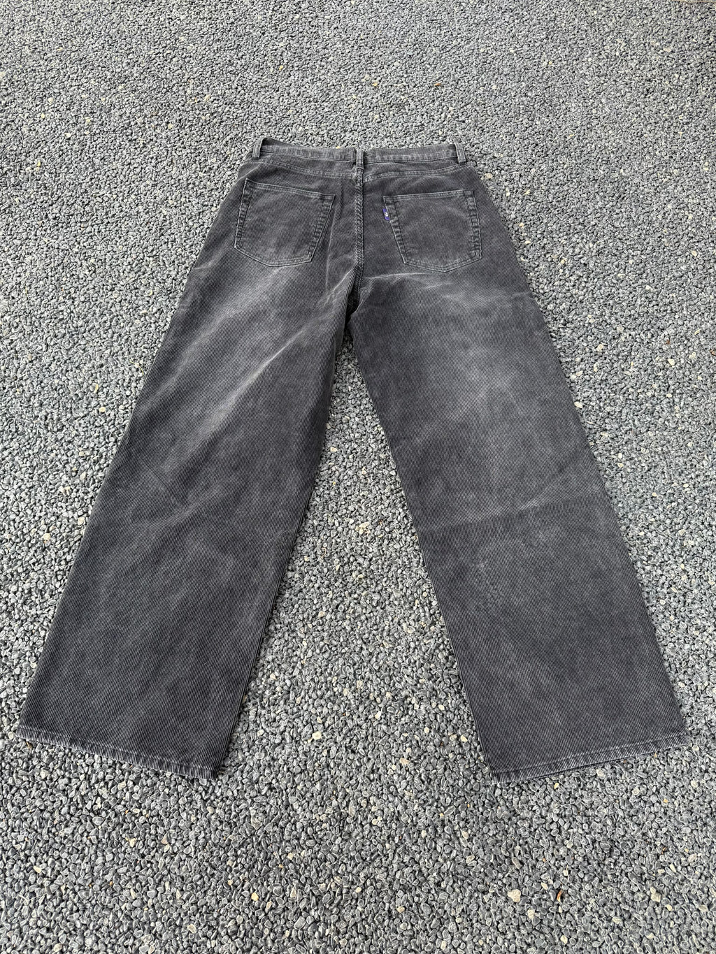 VOWPROGRESS Riveted Corduroy Embroidered Straight Pants