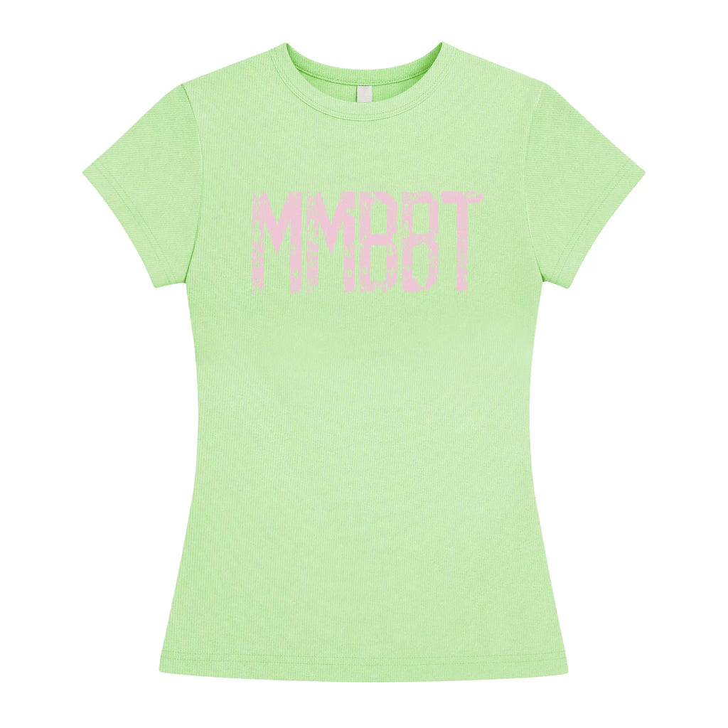 MMBBT Letter Double-sided Printed Slim Tee