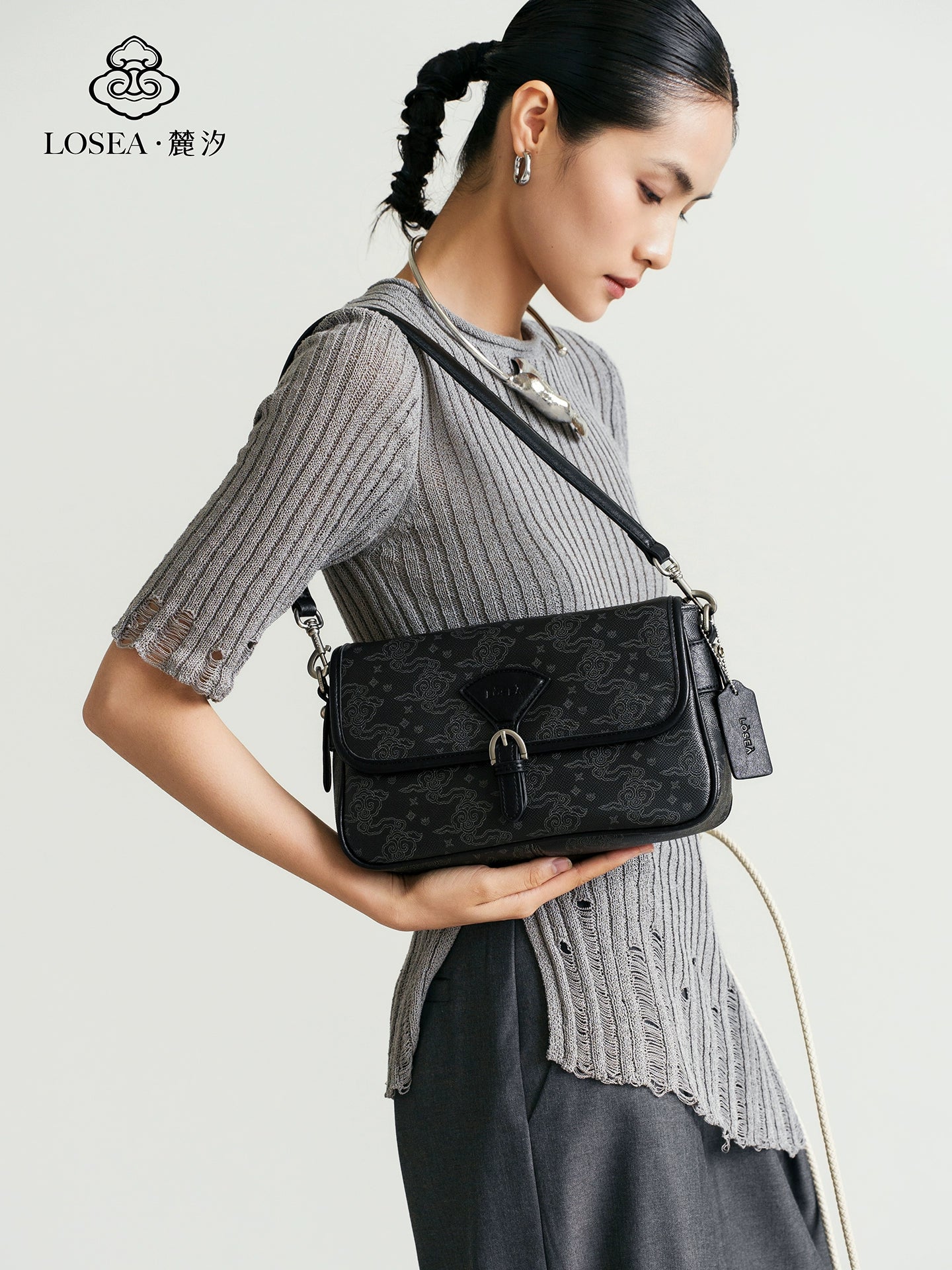 LOSEA Versatile New Chinese Small Square Bag