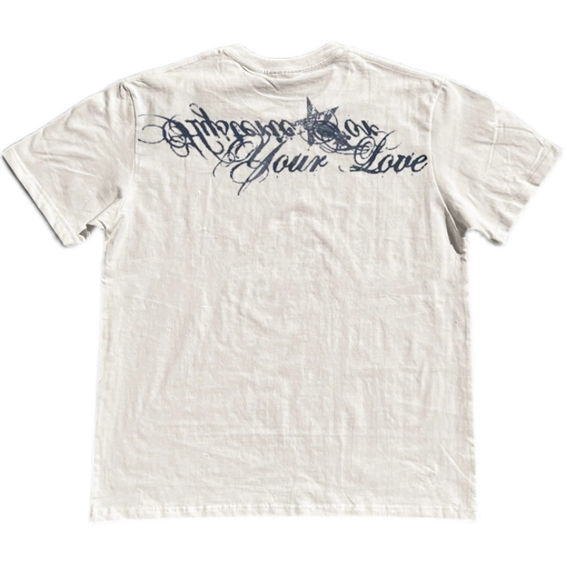 Wang Youbing Studio! Love 220g 100% Cotton Tee