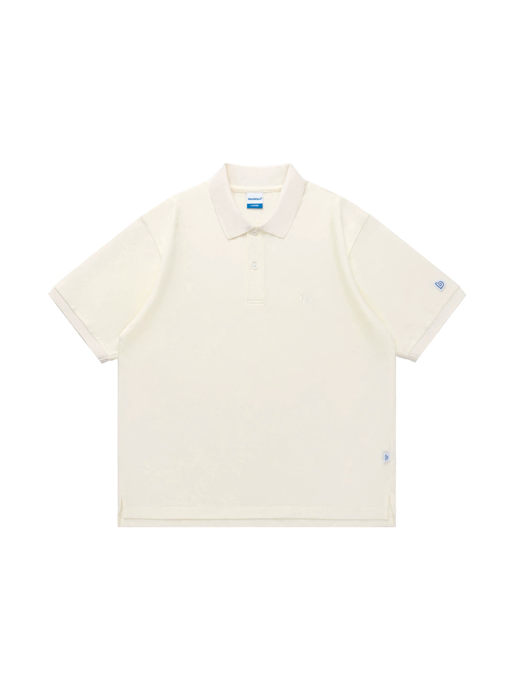 BENT IDEA Embroidered Simple Polo Shirt Tee
