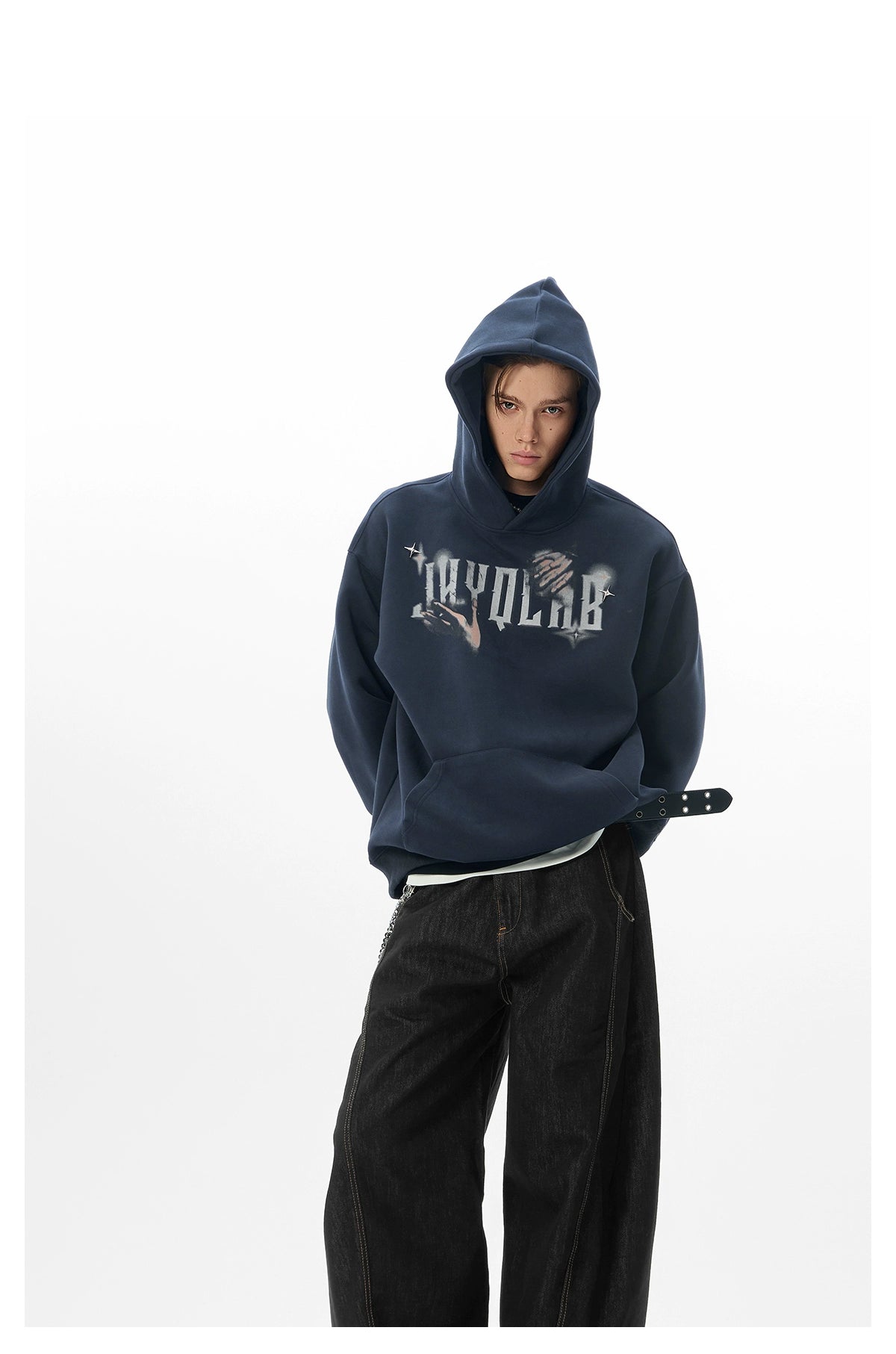 JHYQ Star Bead Gesture Printed Sweater