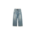 PLUS NO LOGO Washed Old Straight Jeans