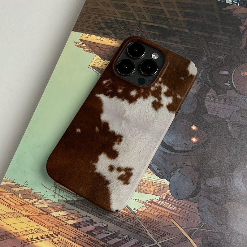 Cow leather PBCASE X OQ Iphone Case