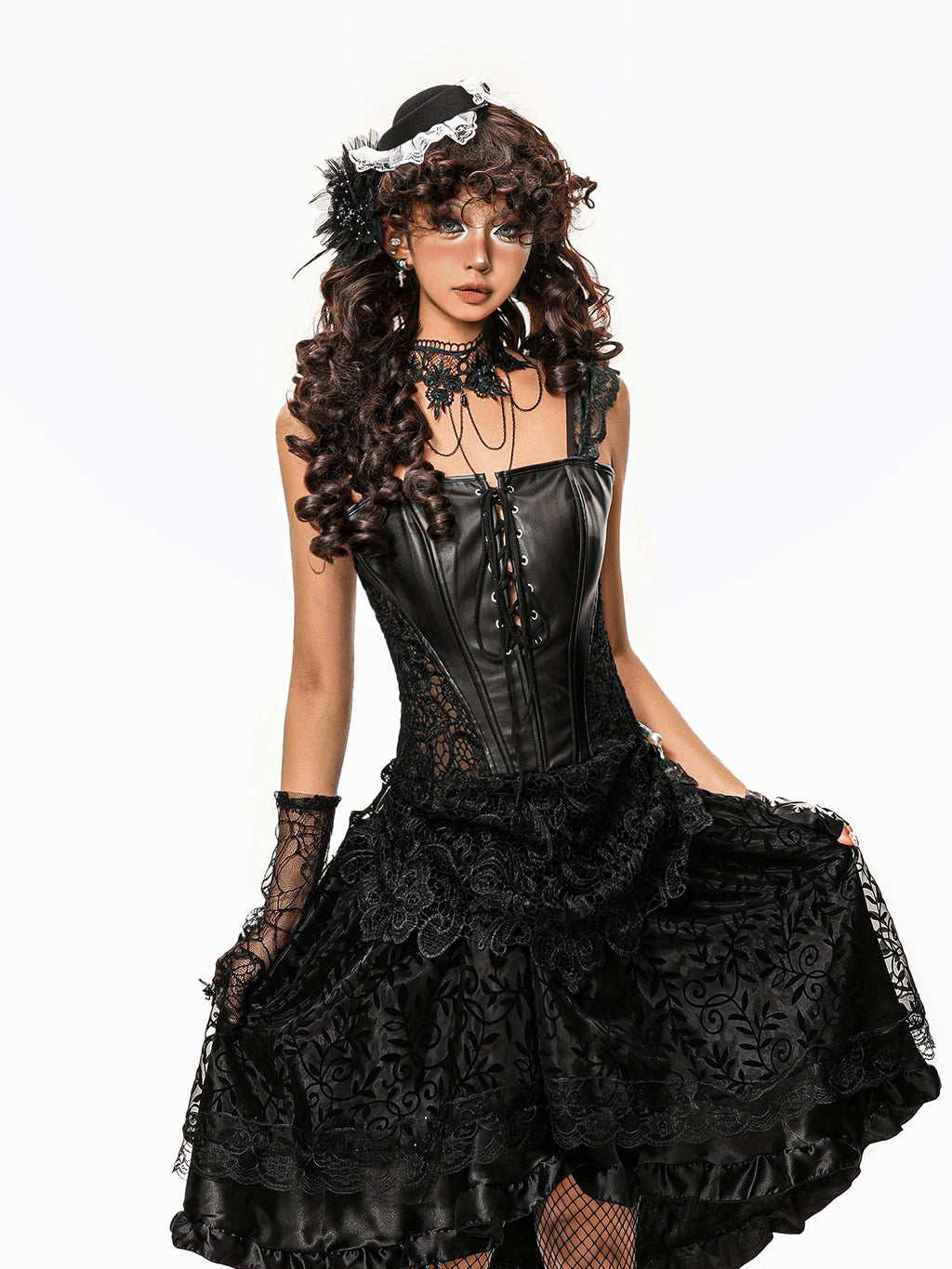 Arielink Vintage Hollow Lace Sling