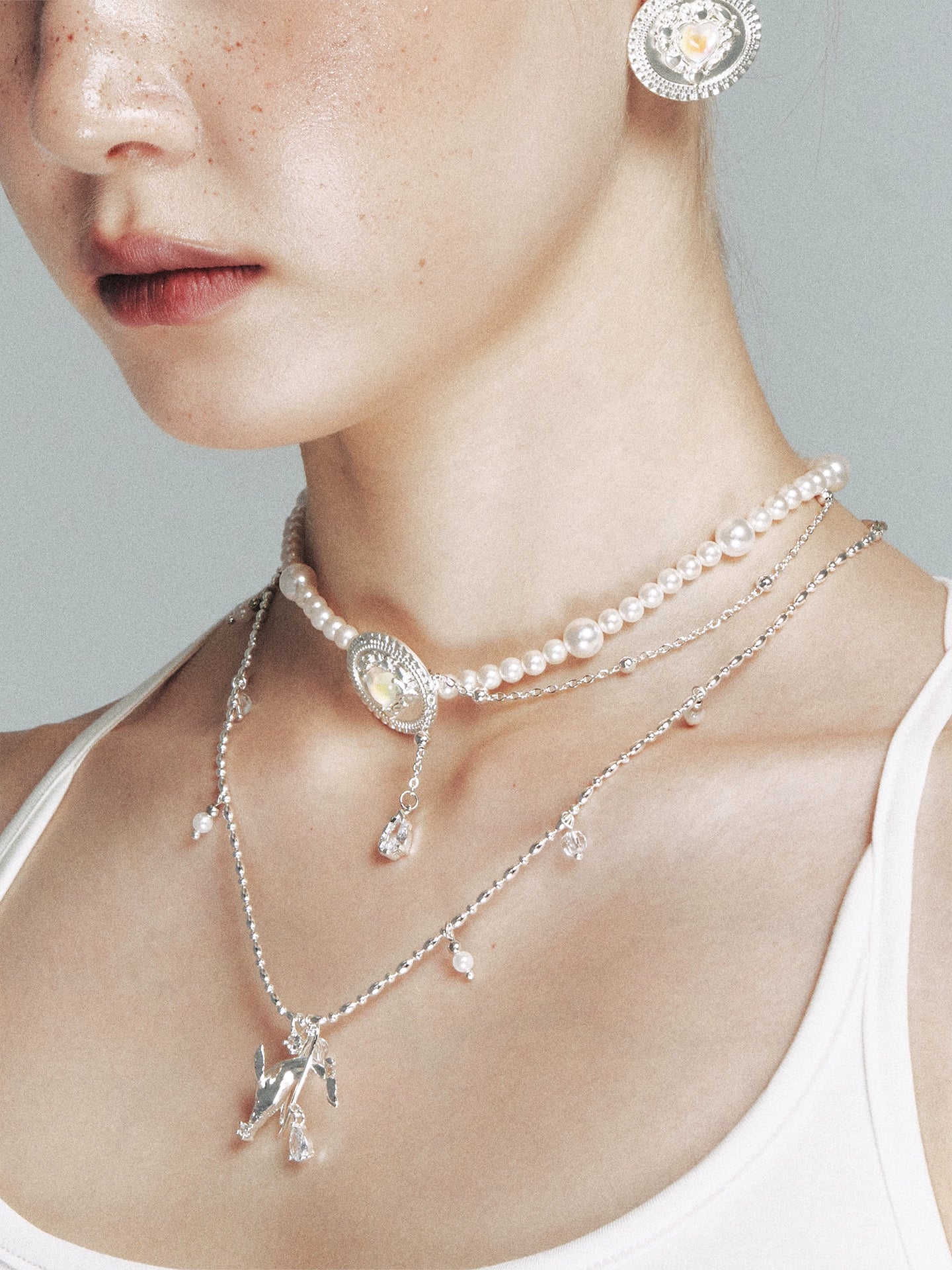 1JINN Whale Pendant Collarbone Chain