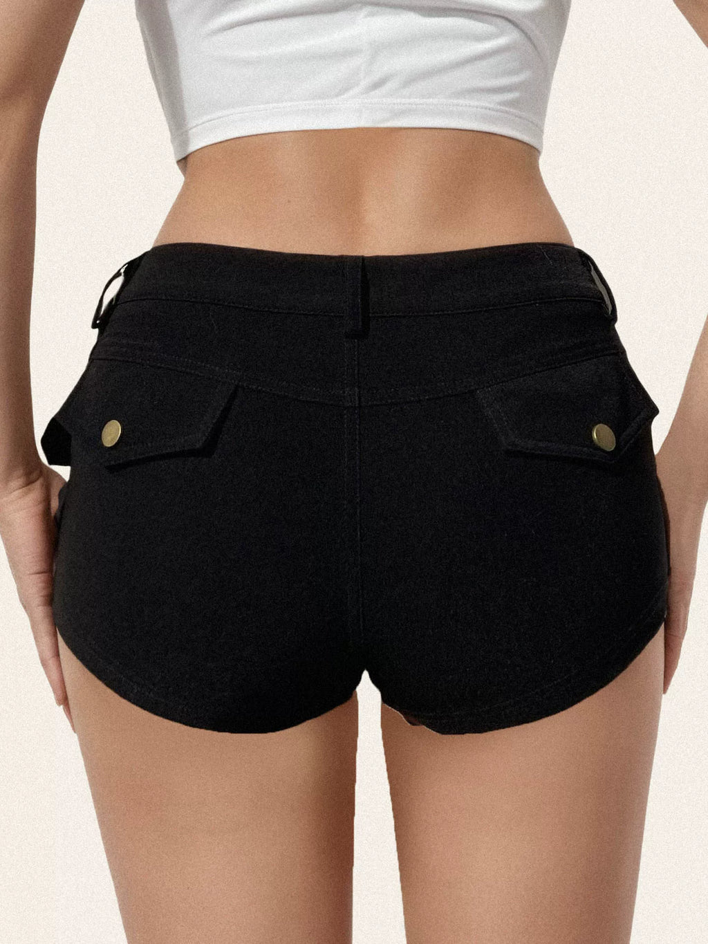 FUNOFF Retro Slim-fit Low-rise Shorts