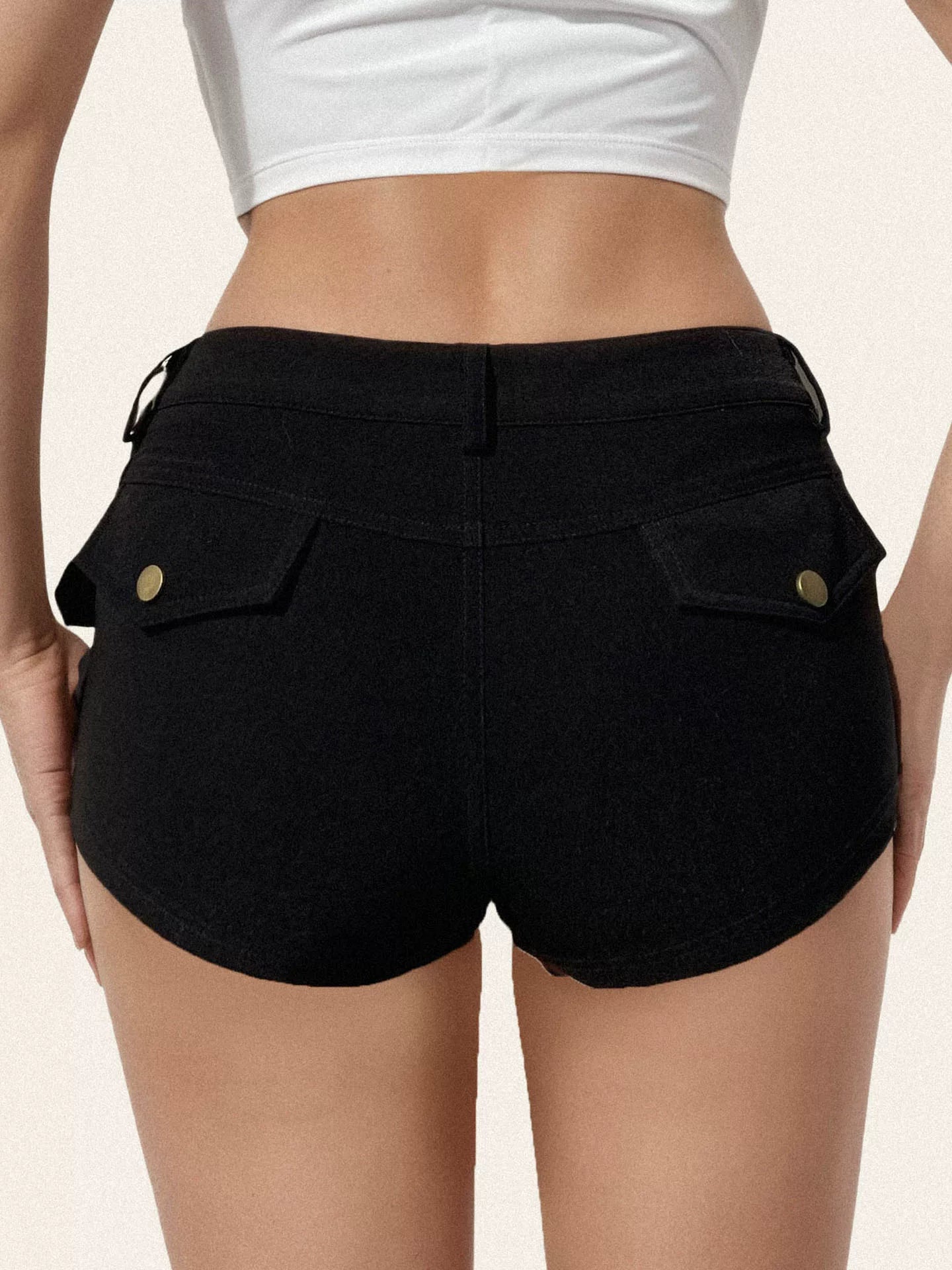 FUNOFF Retro Slim-fit Low-rise Shorts