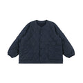 NOEARS Collarless Loose Big Pocket Vintage Coat