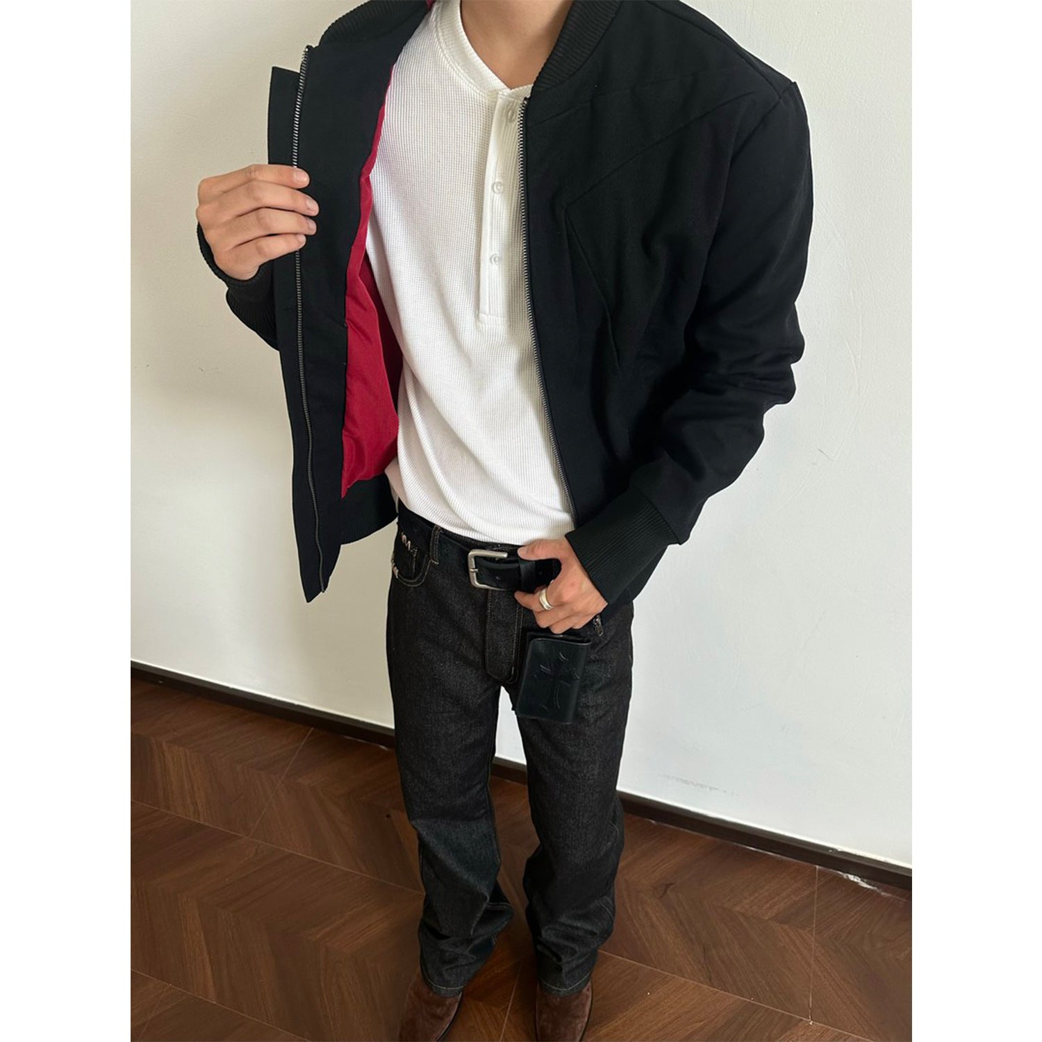 EME Casual Short and Wide Ribbed Jacket