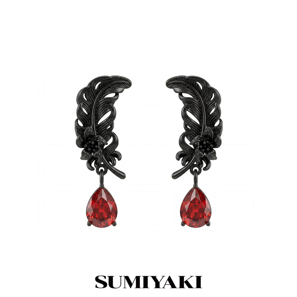 SUMIYAKI Niche Premium Feather Earrings