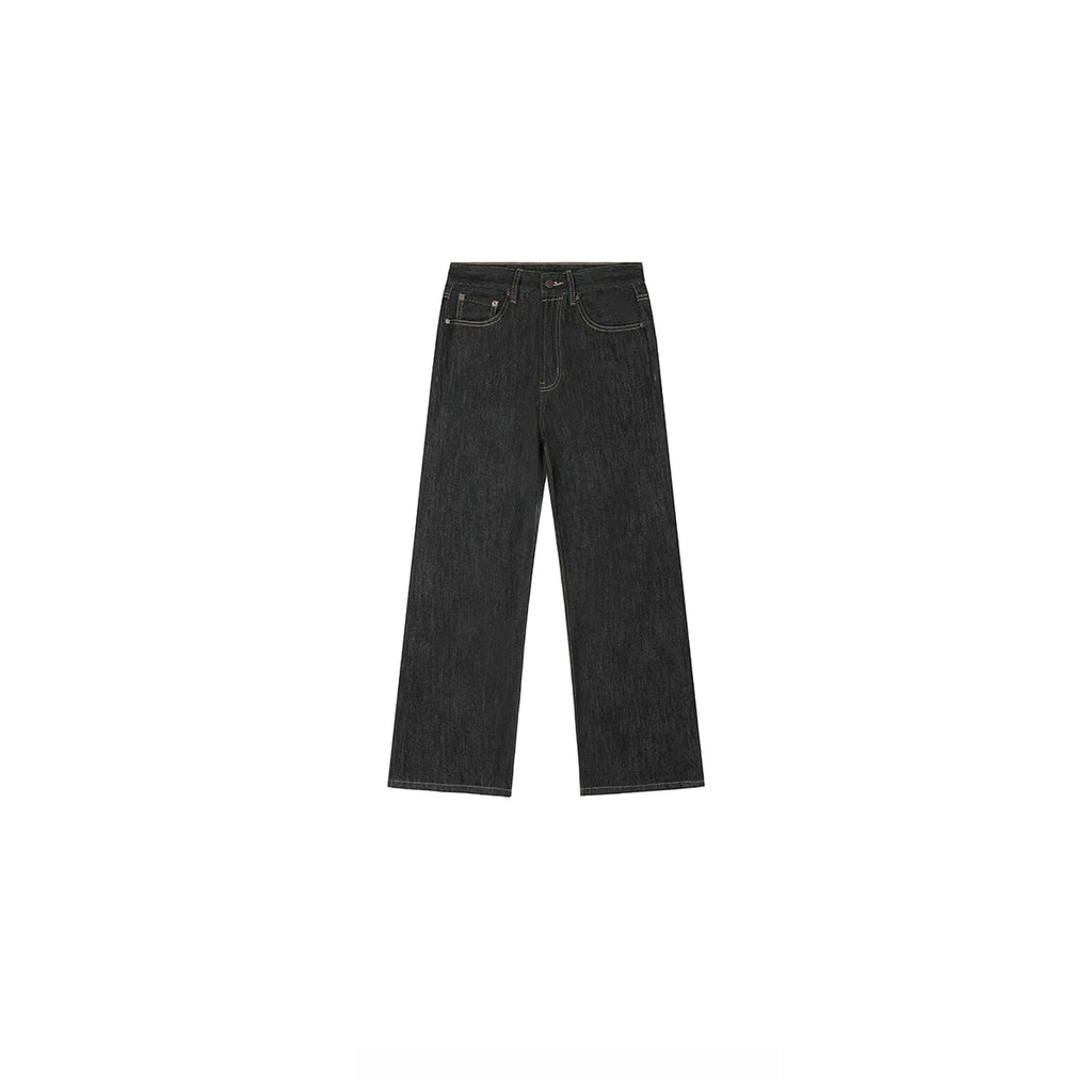 PLUS NO LOGO Micro-straight Tube Five-button Jeans