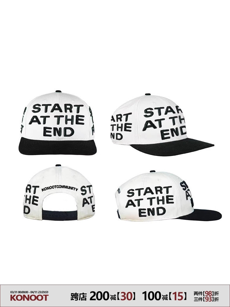 [KONOOT] (from the finish line) Color matching micro-curved baseball hat