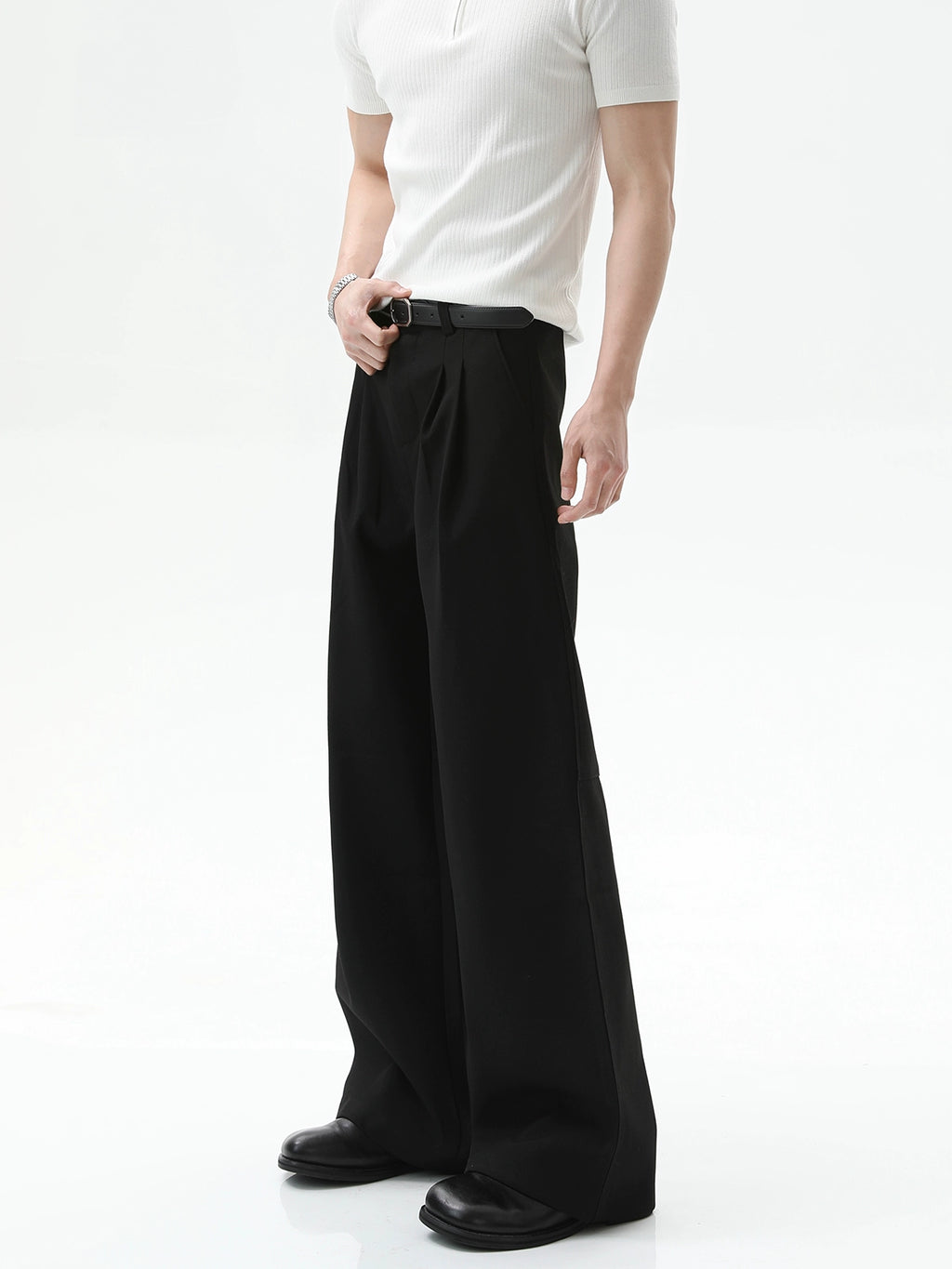 TURNTIDE Niche High-end Three-dimensional Tailoring Straight Trousers