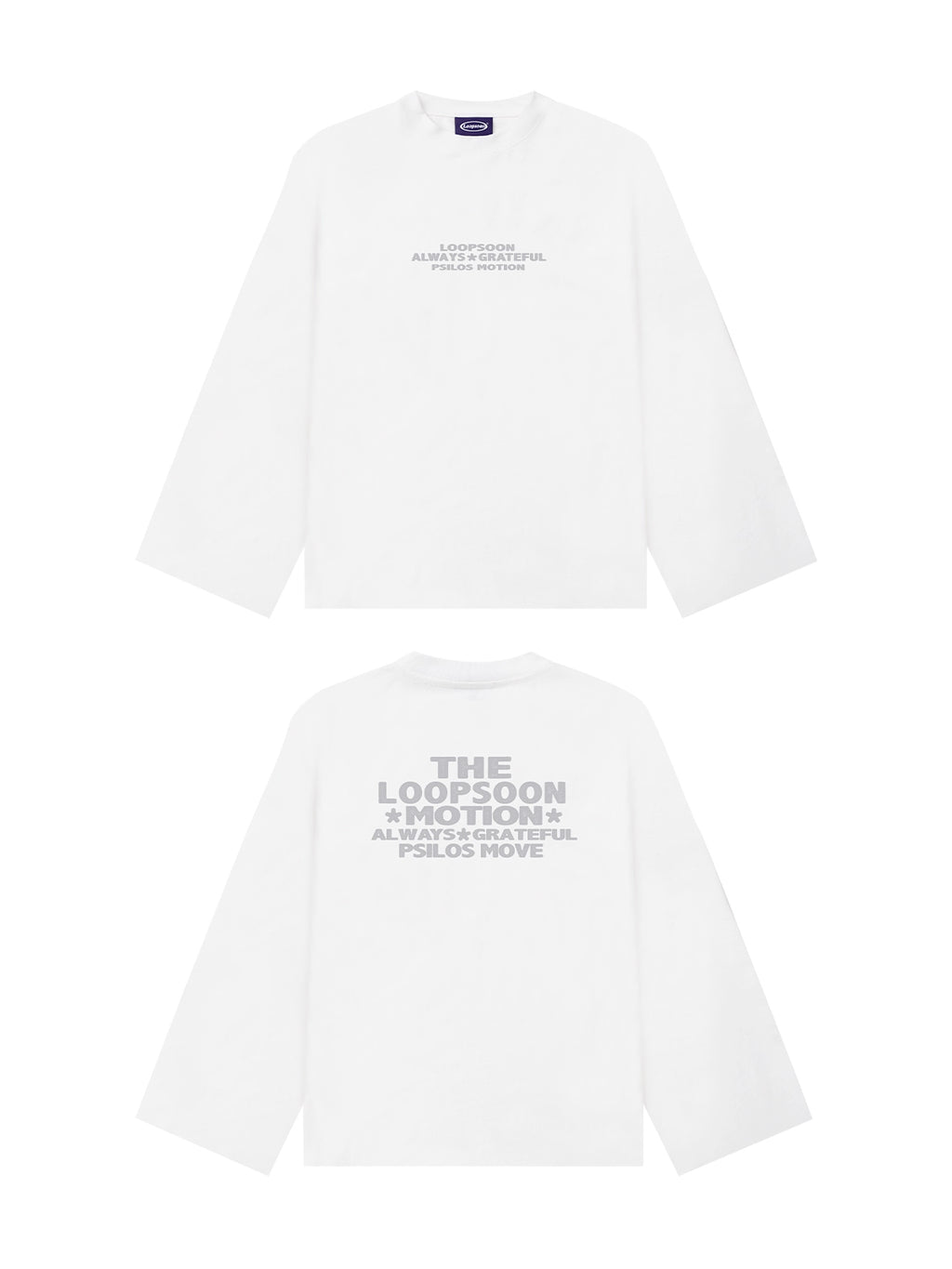 Loopsoon Back Letter Print Old Tee