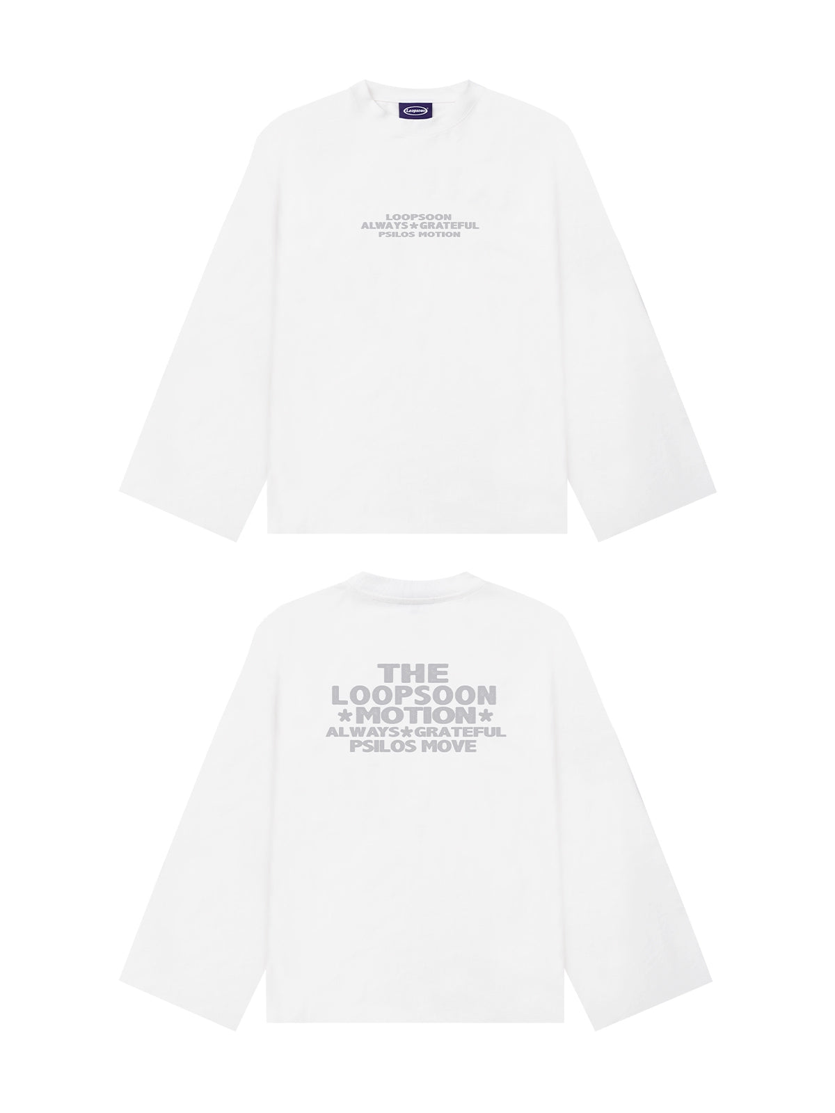 Loopsoon Back Letter Print Old Tee