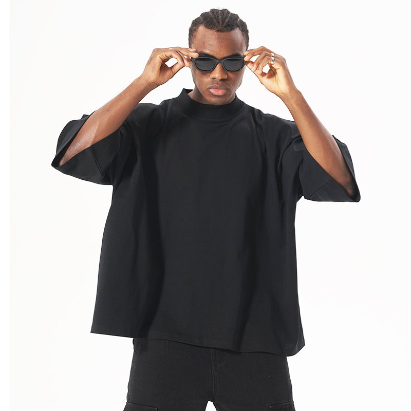 Five mens heavy loose BOXY NO SEAM cotton Tee