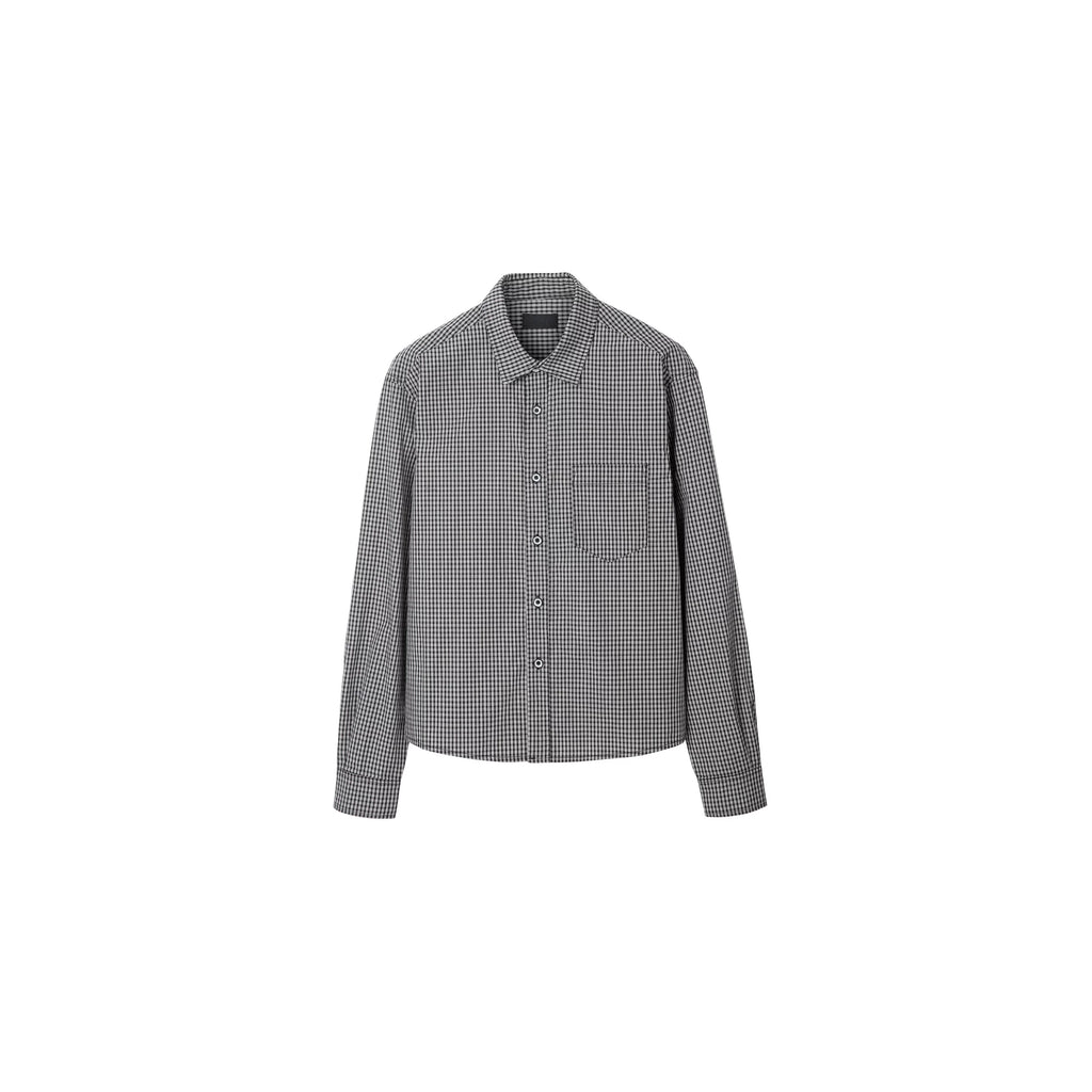 PLUS NO LOGO Plaid Long-sleeved Shirt