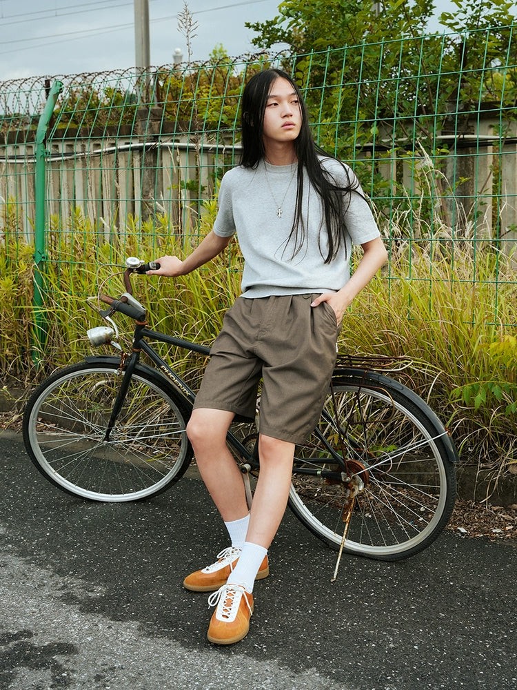 NO LOGO Heightening Moral Training Splicing Leather Shoes Board Shoes