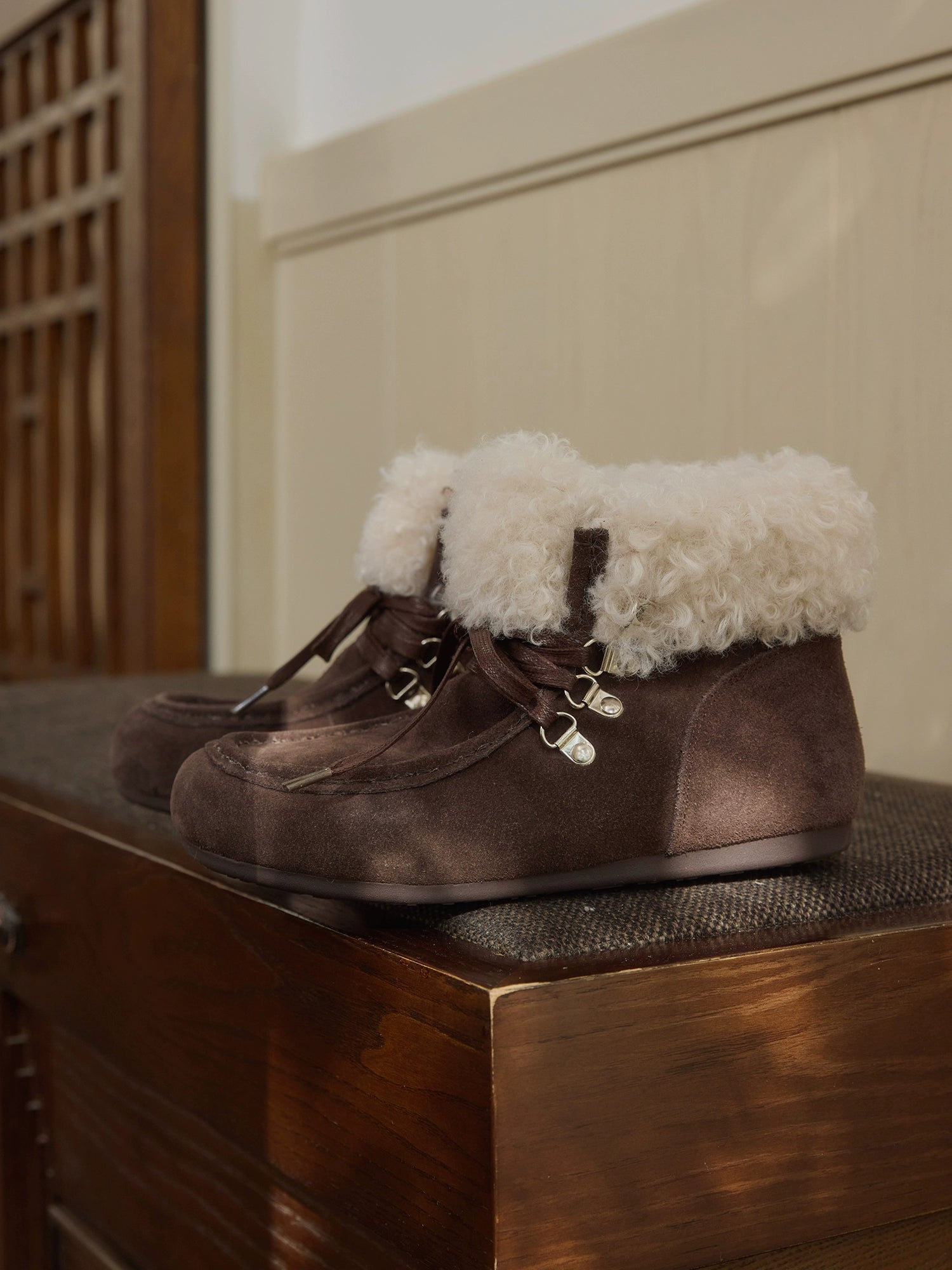 Milooey Flat-bottomed Thermal Velvet Snow Boots