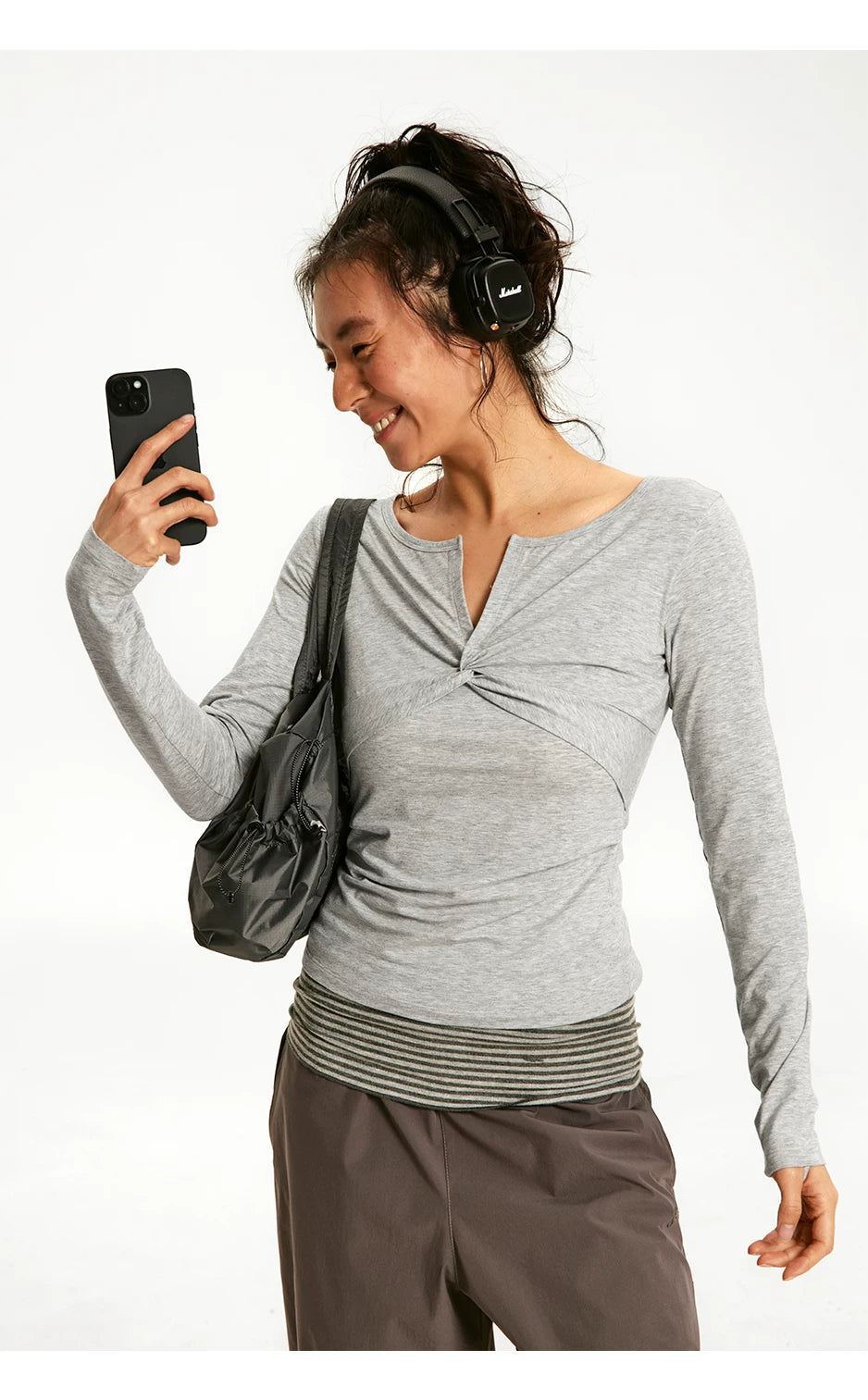 CryingCenter V-Neck Casual Slim Sleeve