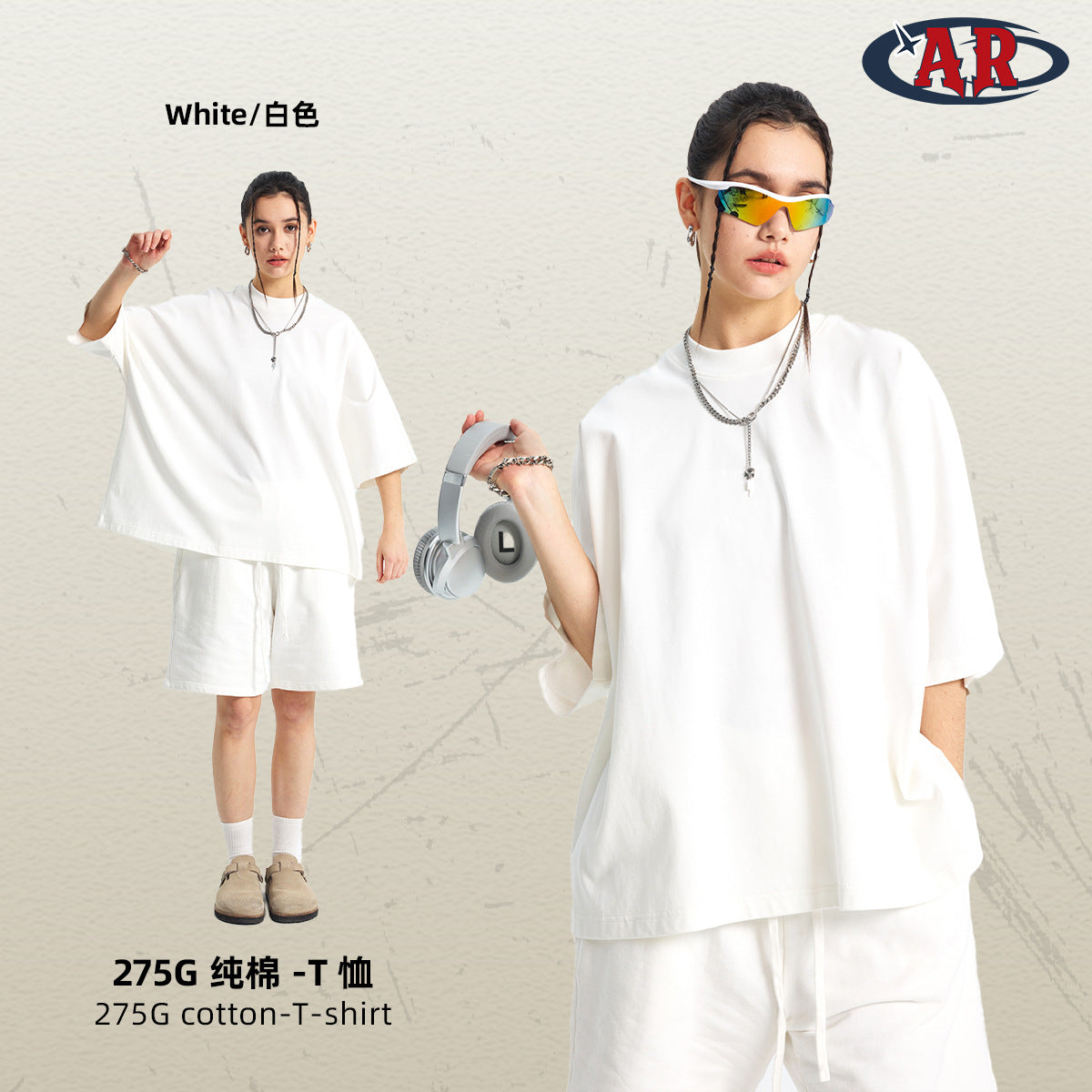 ARTIE Loose Trendy Brand Large Size Tee