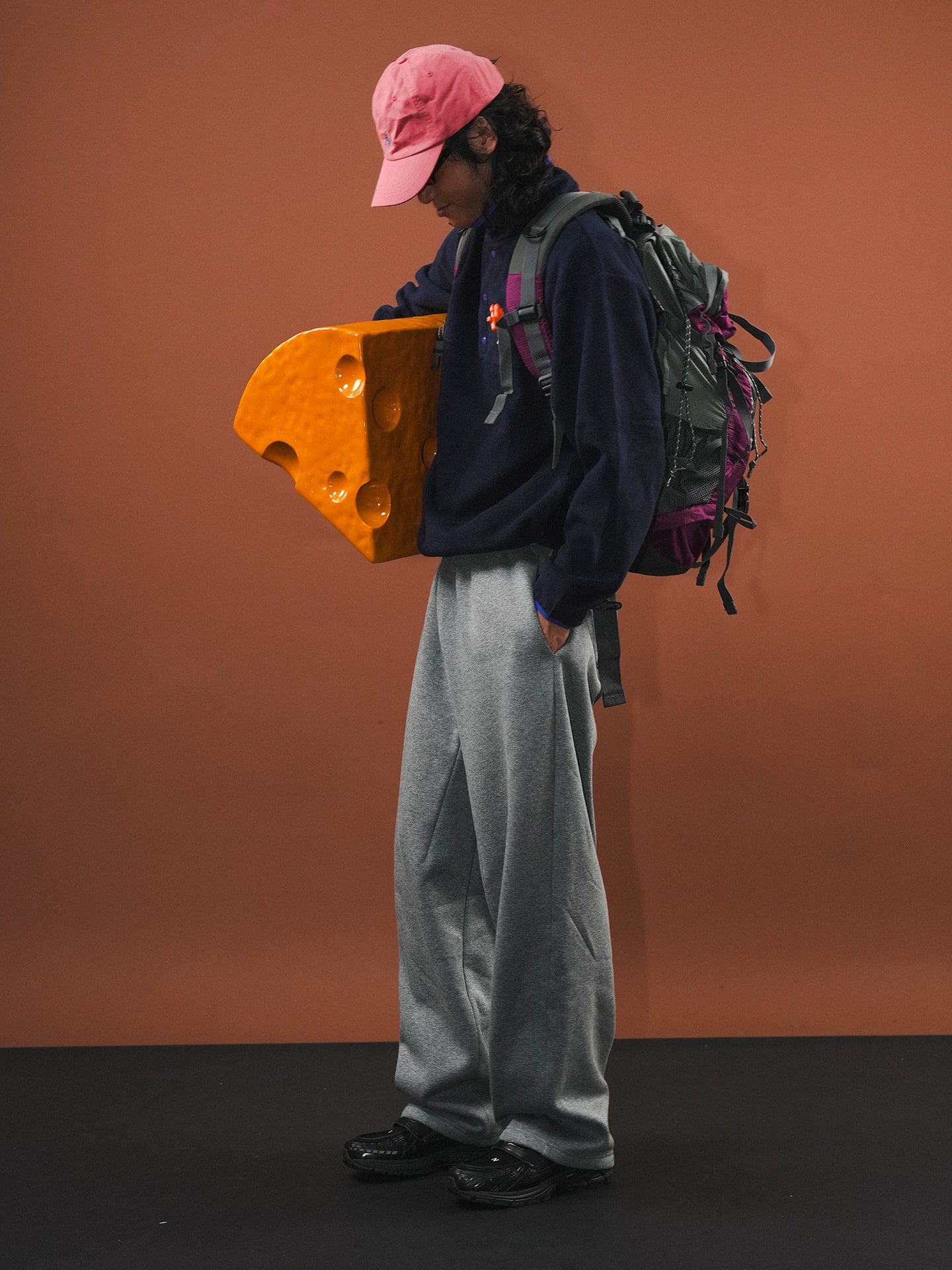 O3PARK Versatile Loose Fleece Sweatpants