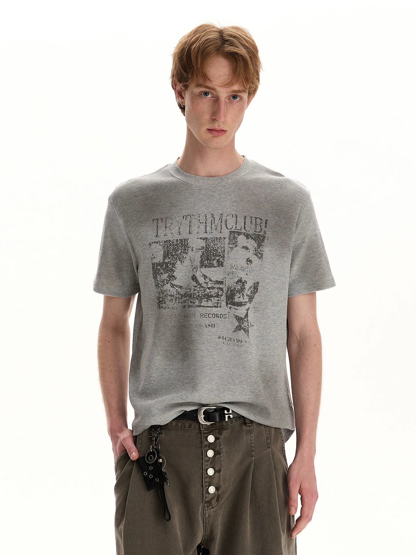 A PUEE Street Retro Vintage Print T-Shirt – Slim Fit Skin-Friendly Top