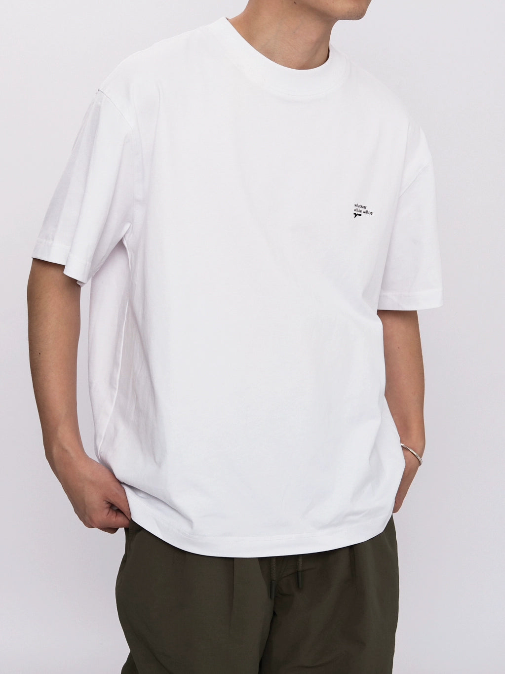 AWT Casual Versatile Crew Neck Printed Loose Tee