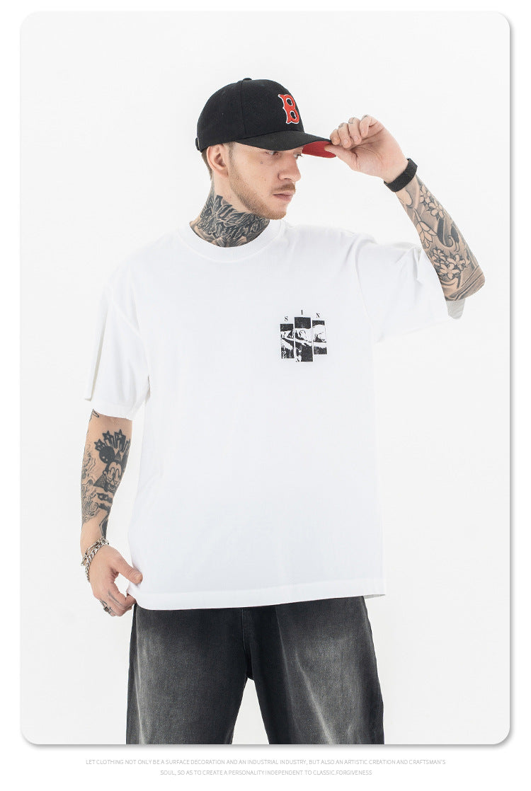 FORGIVNESS Illustration Printing Short Sleeve Tee