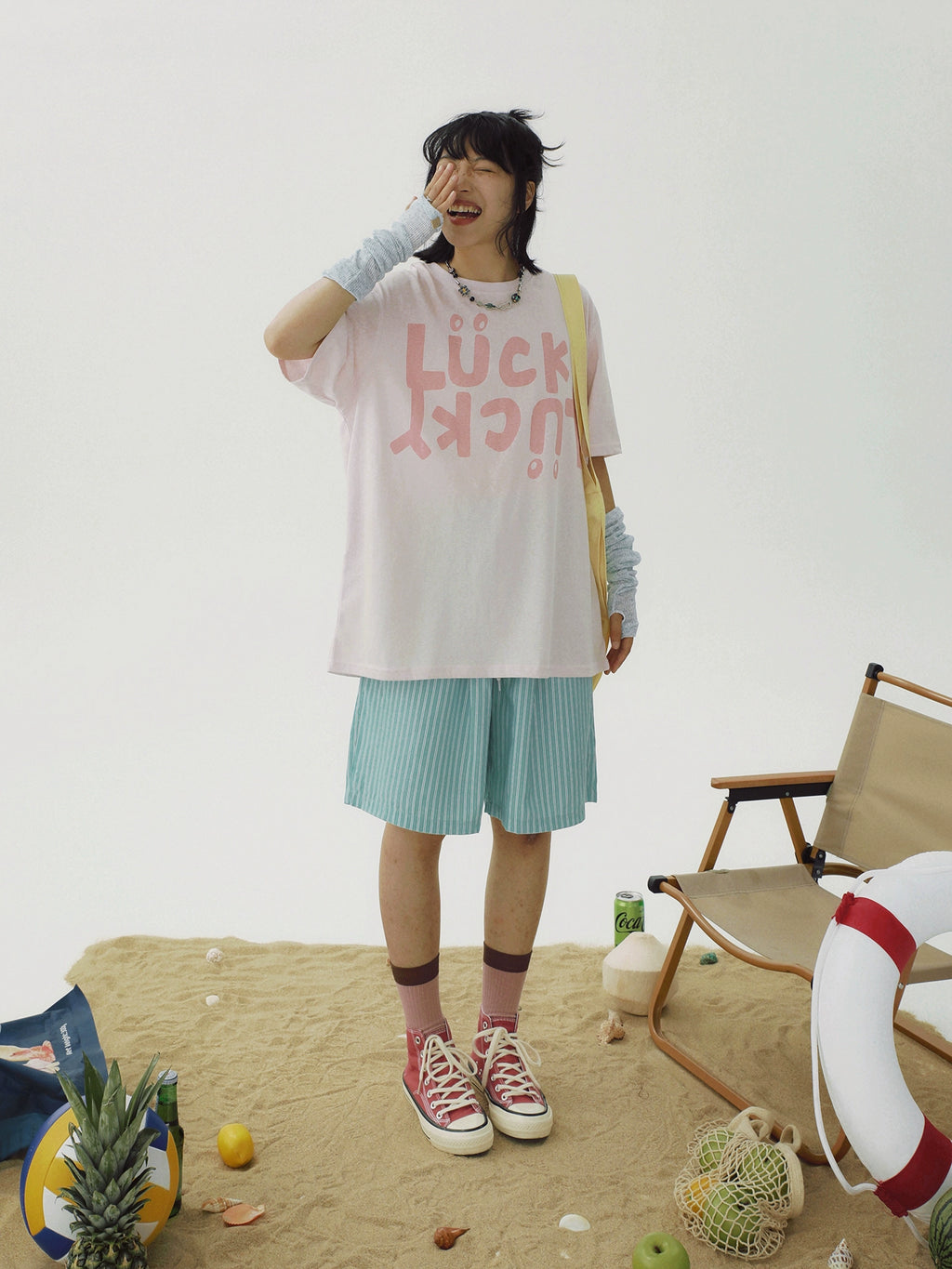 STILLYOU Versatile Striped Casual Shorts