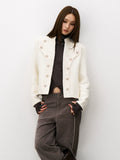 THELIGHT Double-breasted Stand-up Jacket