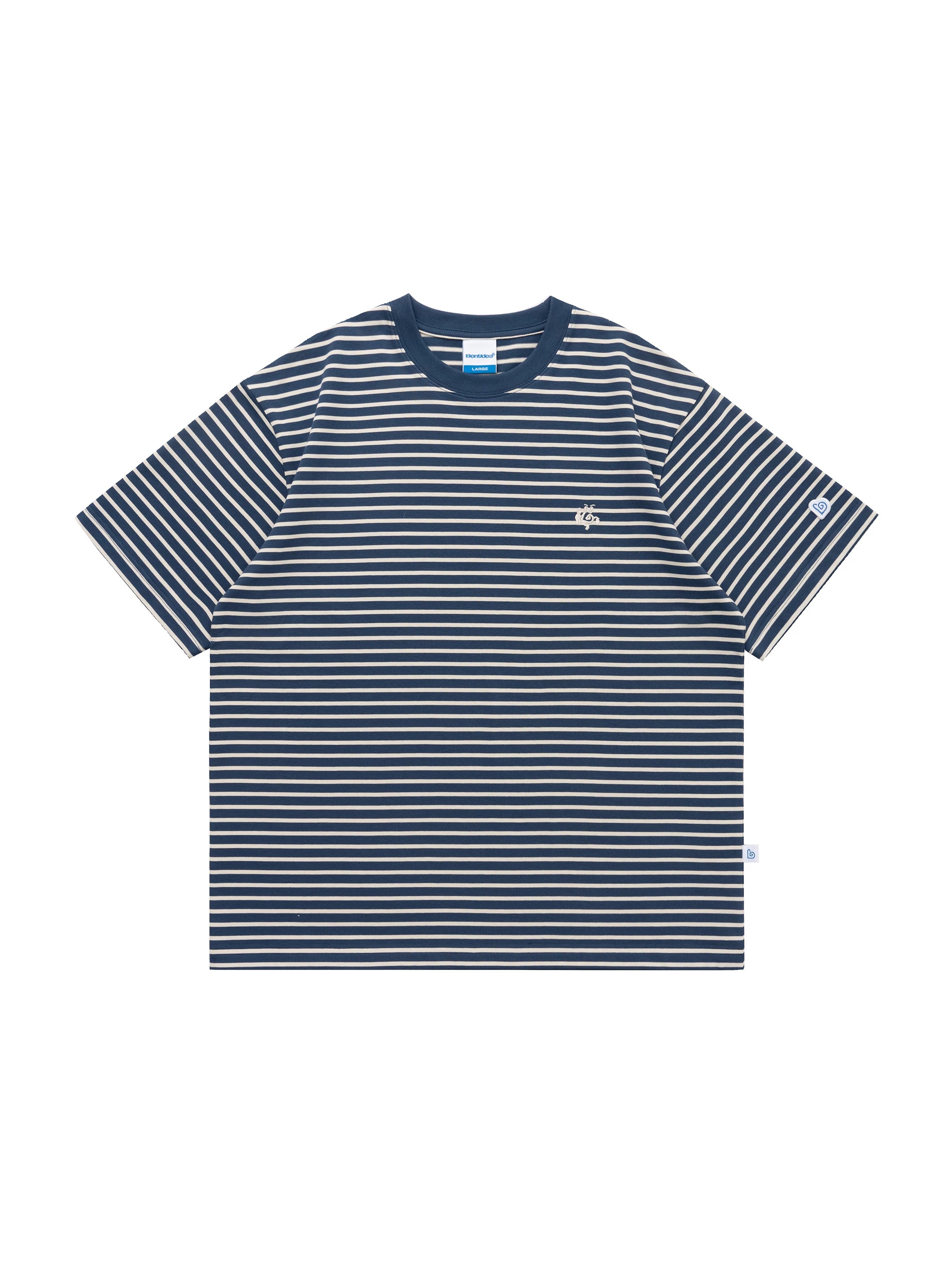 BENT IDEA Vintage Striped Casual Tee