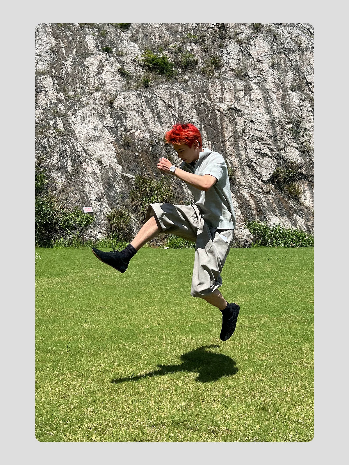 HANQIAORJI High Mercerized Leather Cowhide Training Shoes