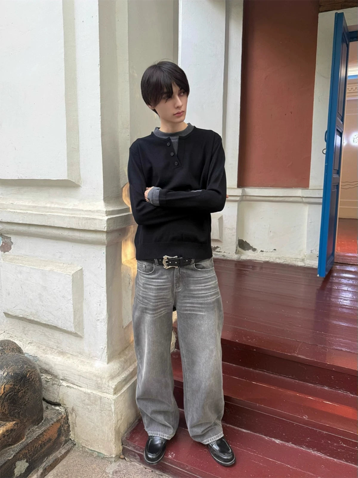 Slight Vogue Retro Straight Loose Jeans
