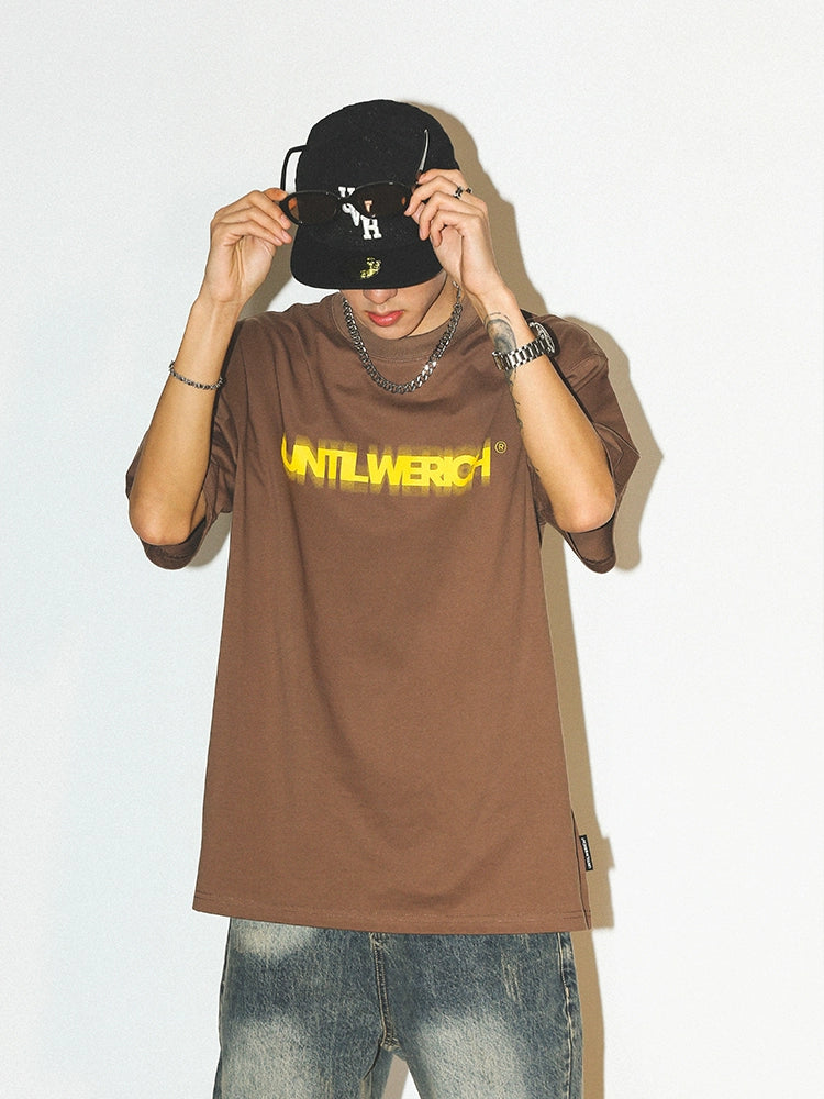 Untilwerich Crewneck Print Small Neckline Tee