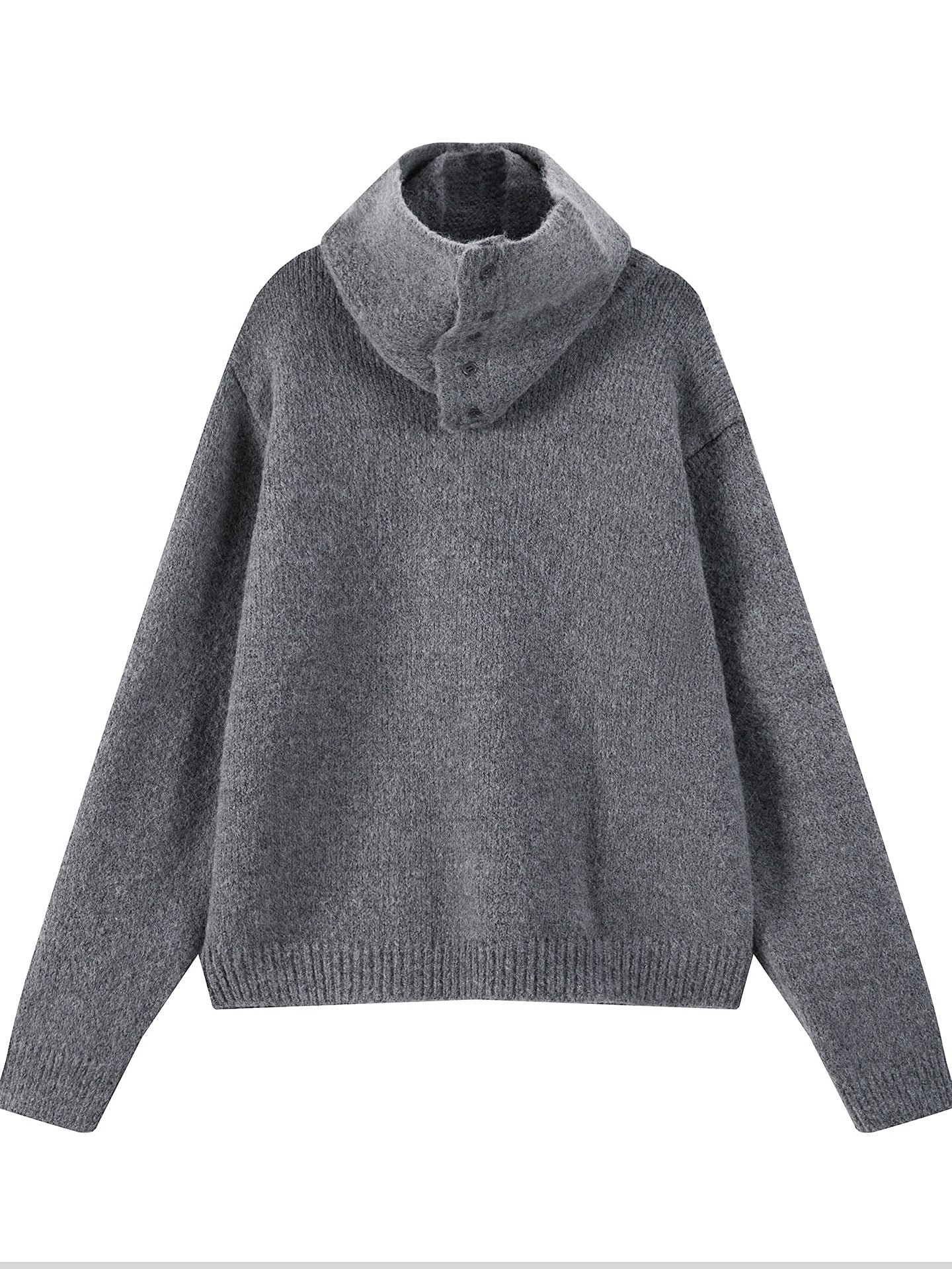 COLN Scarf Two-piece Short Sweater