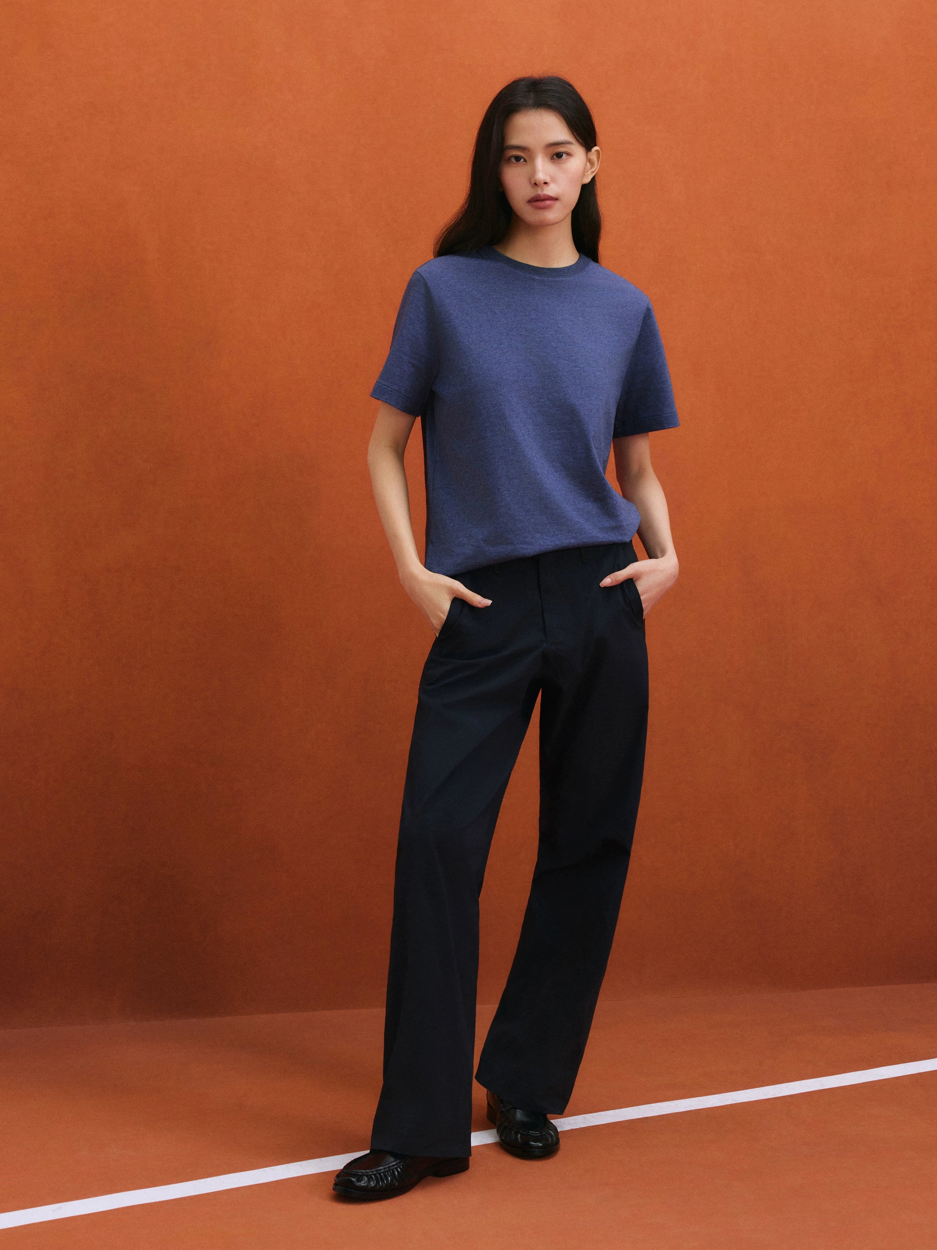 NO LOGO Loose Straight Light and Quick-drying Trousers