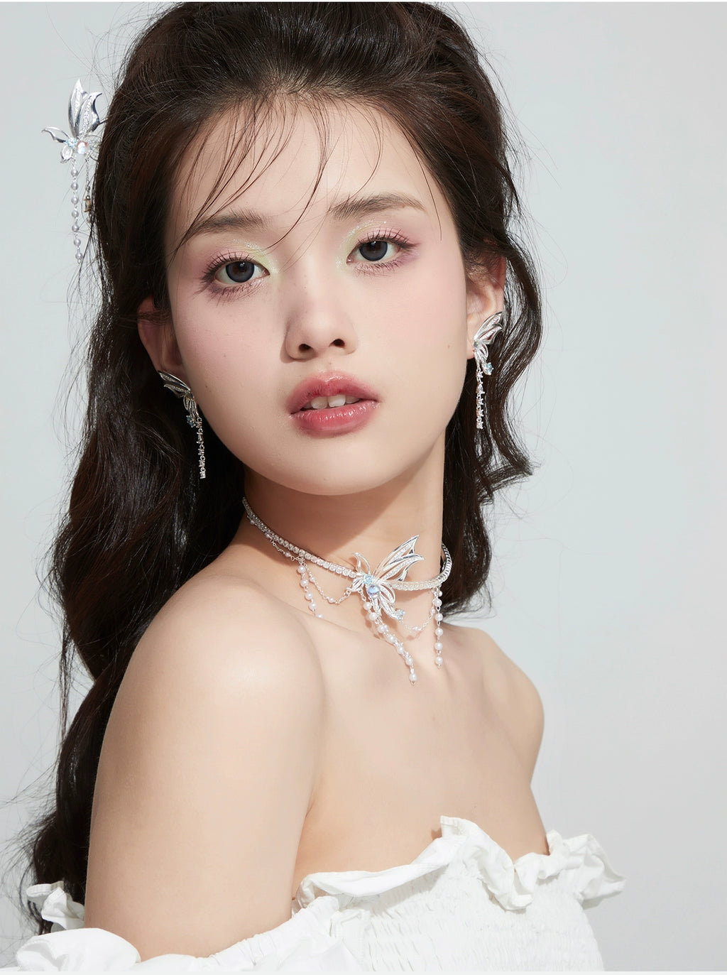 ParanoidP Super Fairy Butterfly Pearl Temperament Necklace