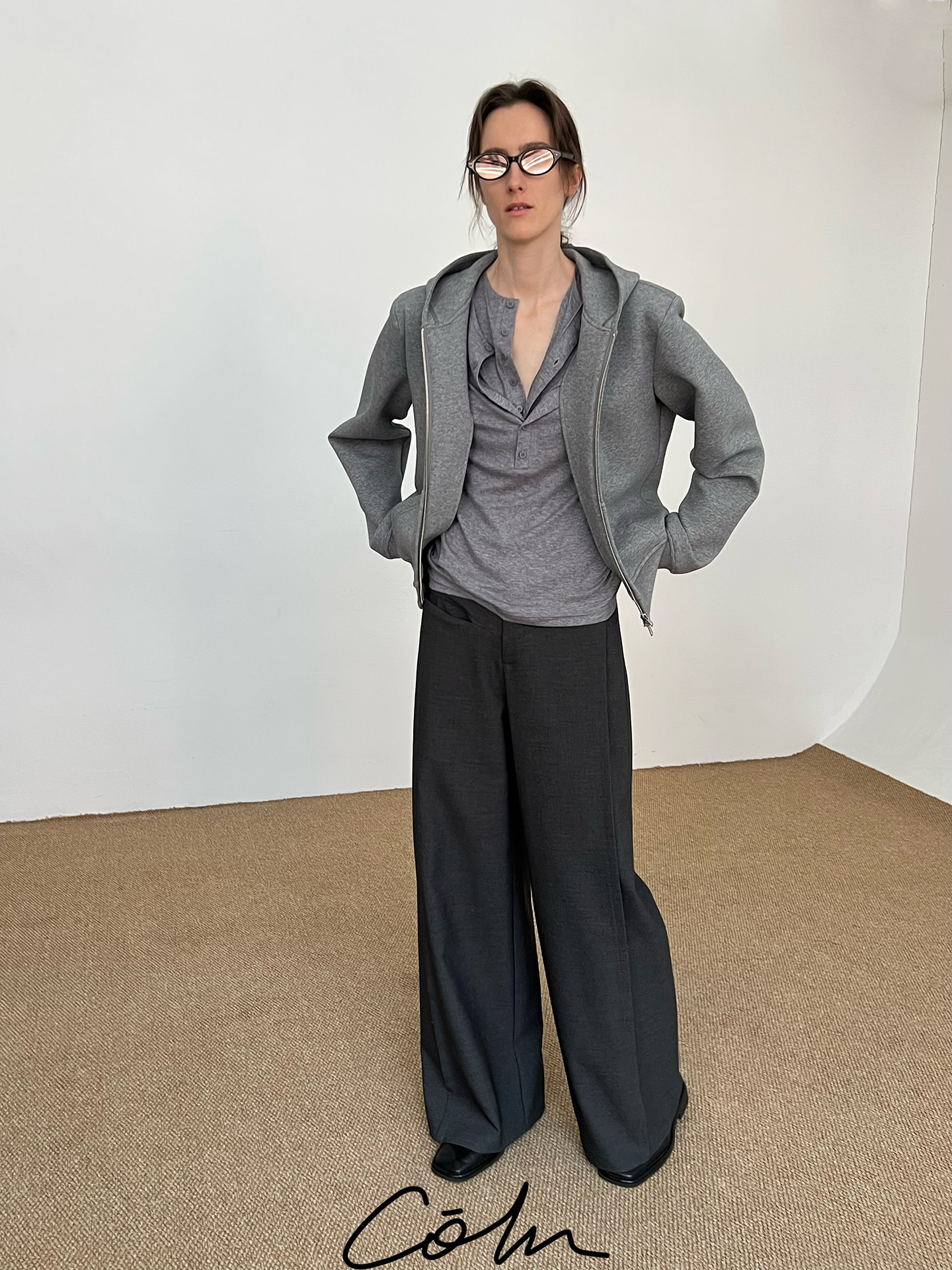 COLN Casual Versatile Zipper Sweater Jacket