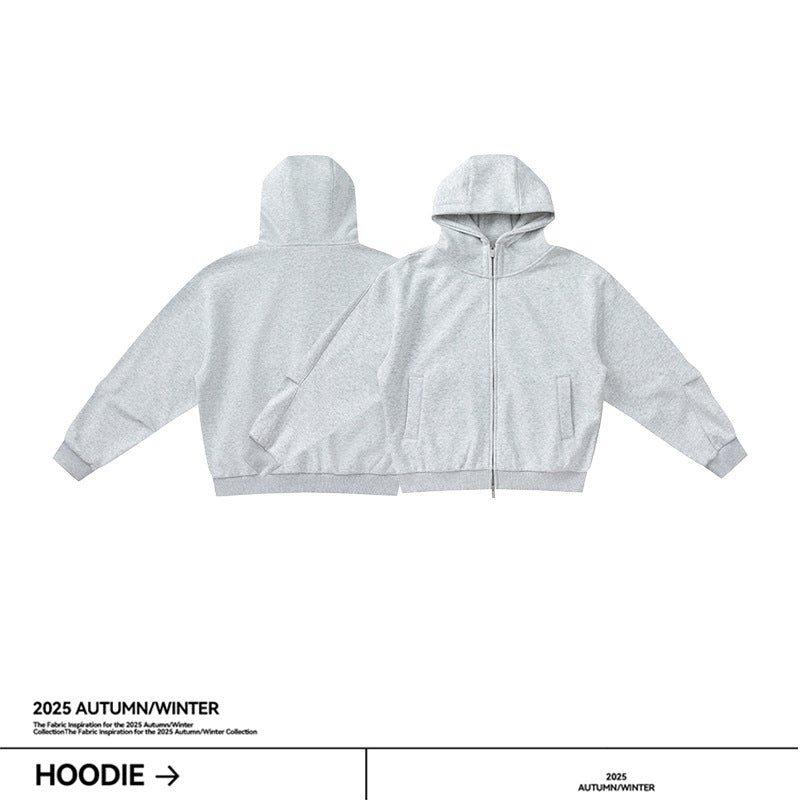 UNF Loose Hooded Fleece Thermal Turtleneck Jacket